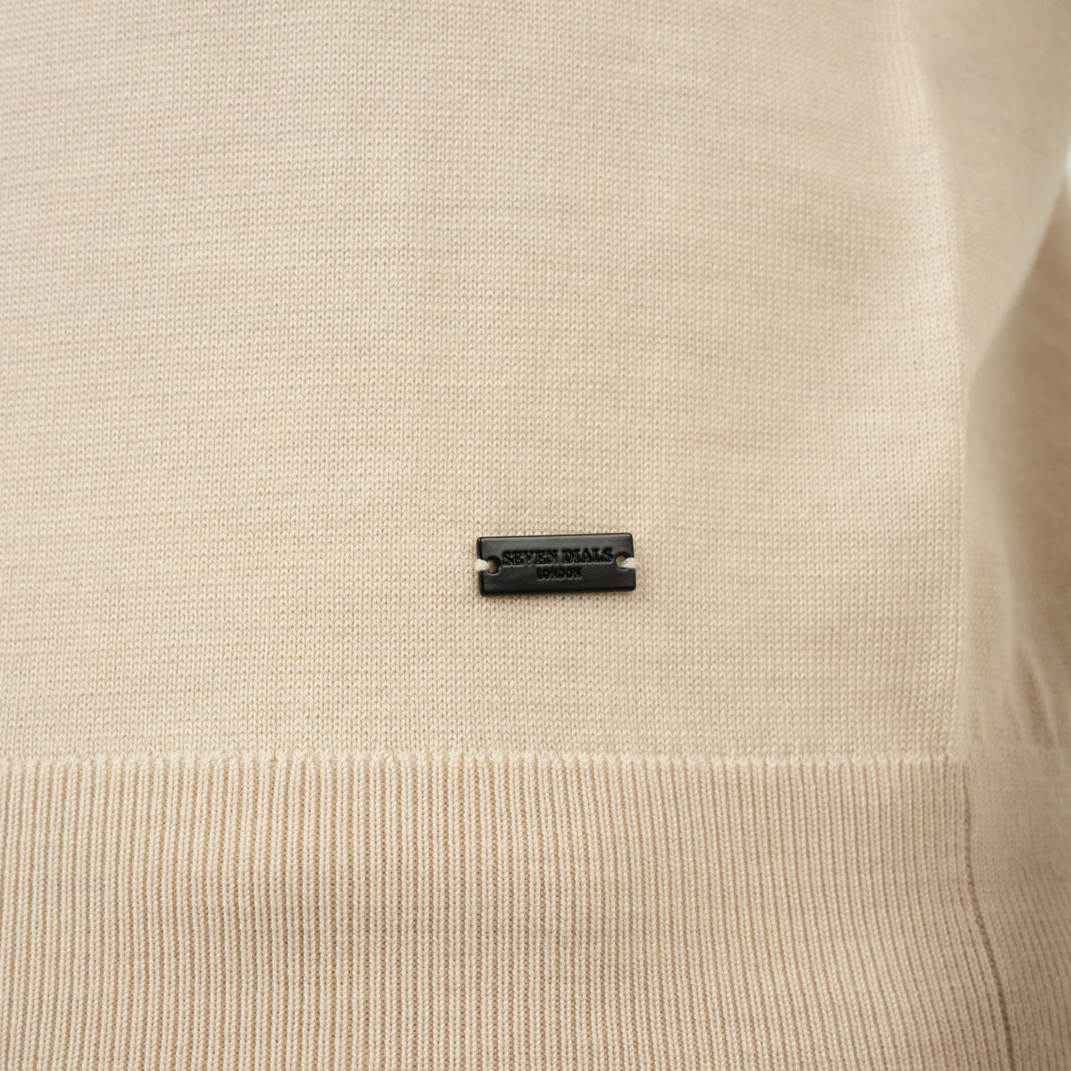 SEVEN DIALS Gebreide Turtleneck Trui Beige | Goy