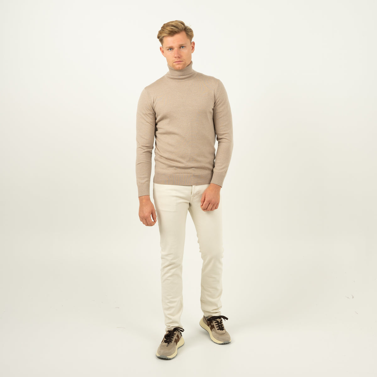 SEVEN DIALS Gebreide Coltrui Beige | Shawn