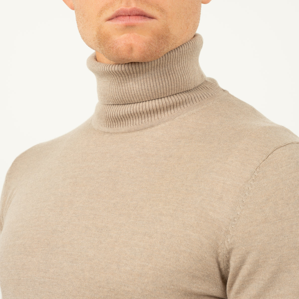 SEVEN DIALS Gebreide Coltrui Beige | Shawn