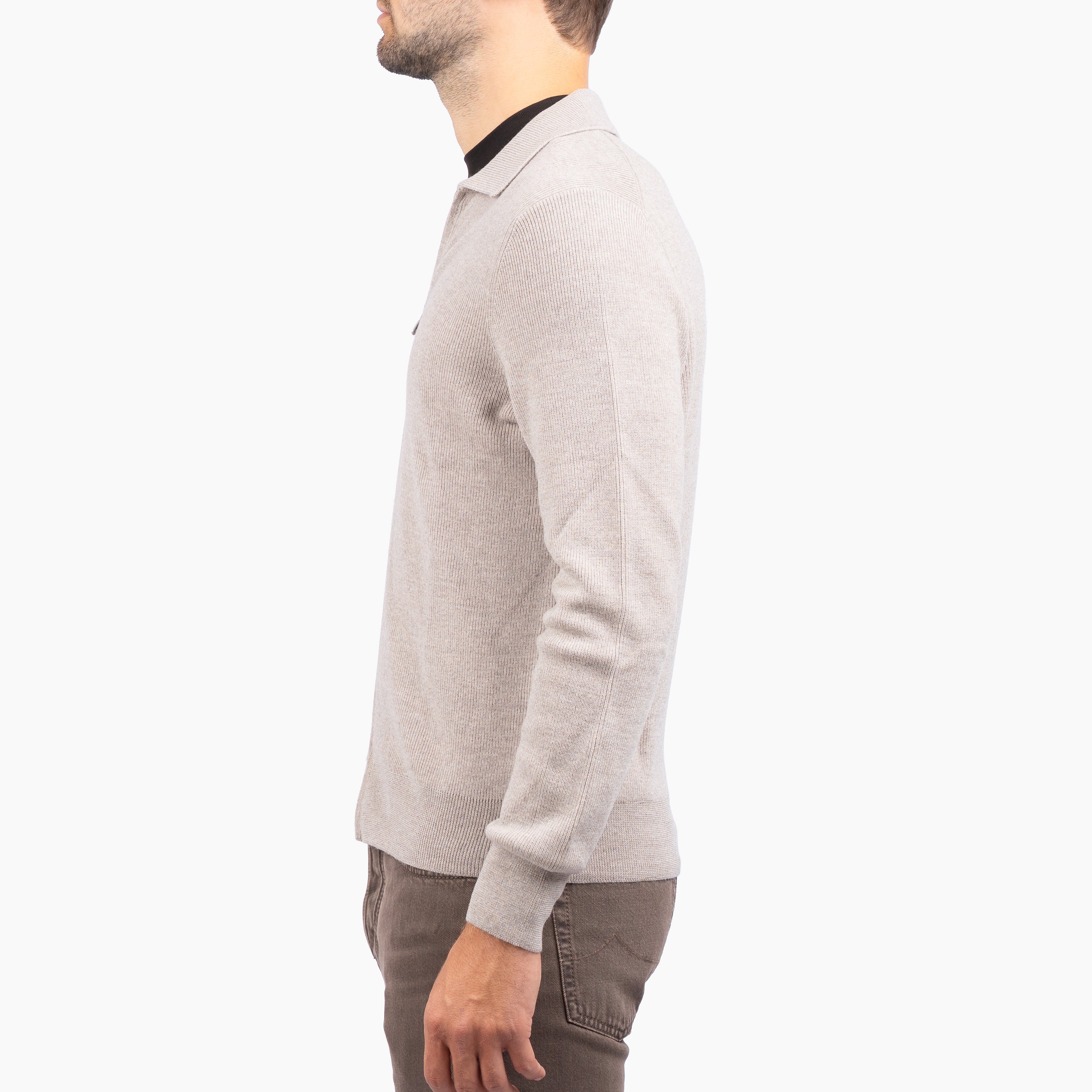 Gran Sasso Vest Beige | Extrafine Merino