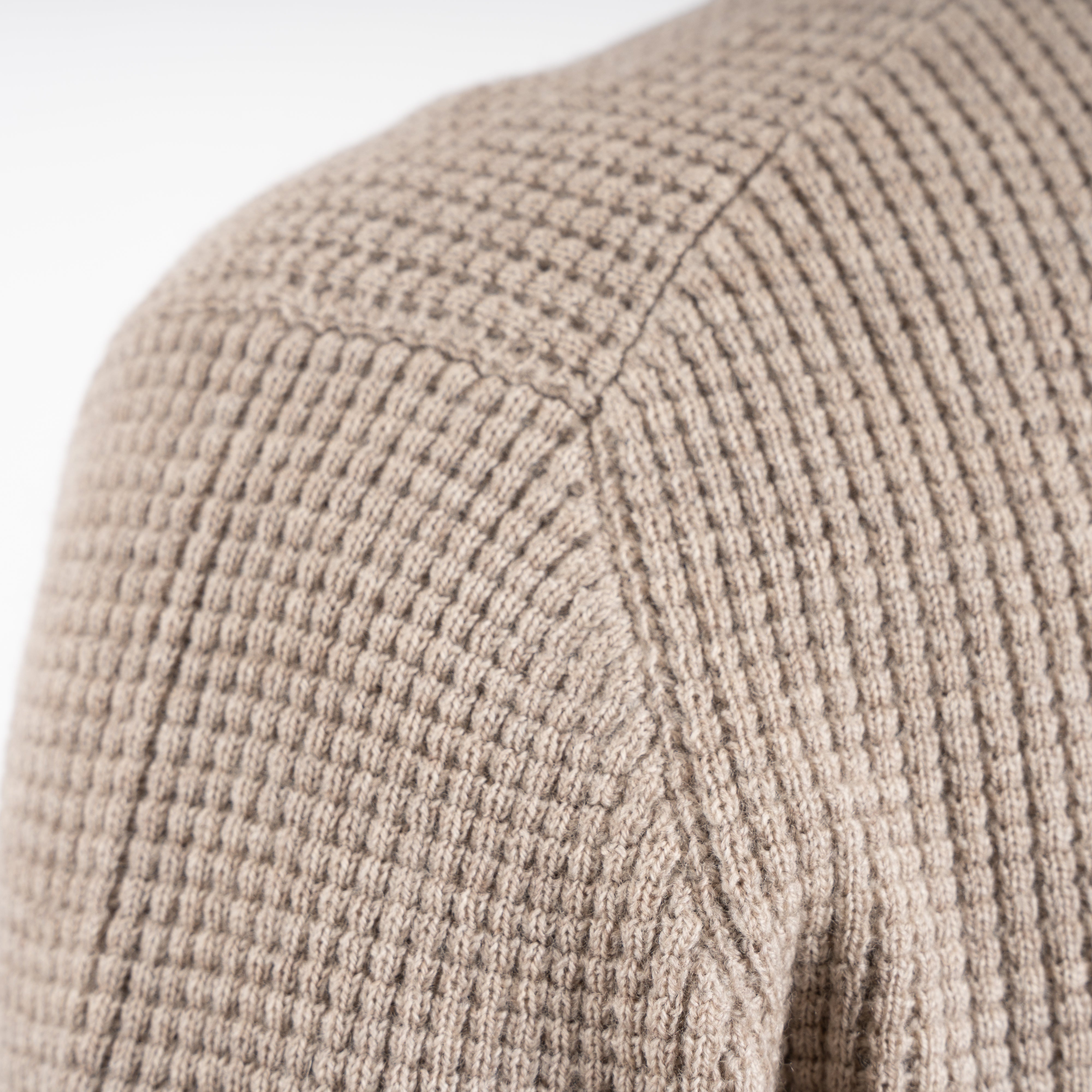 Gran Sasso Gebreide Polotrui Beige | Extrafine Merino