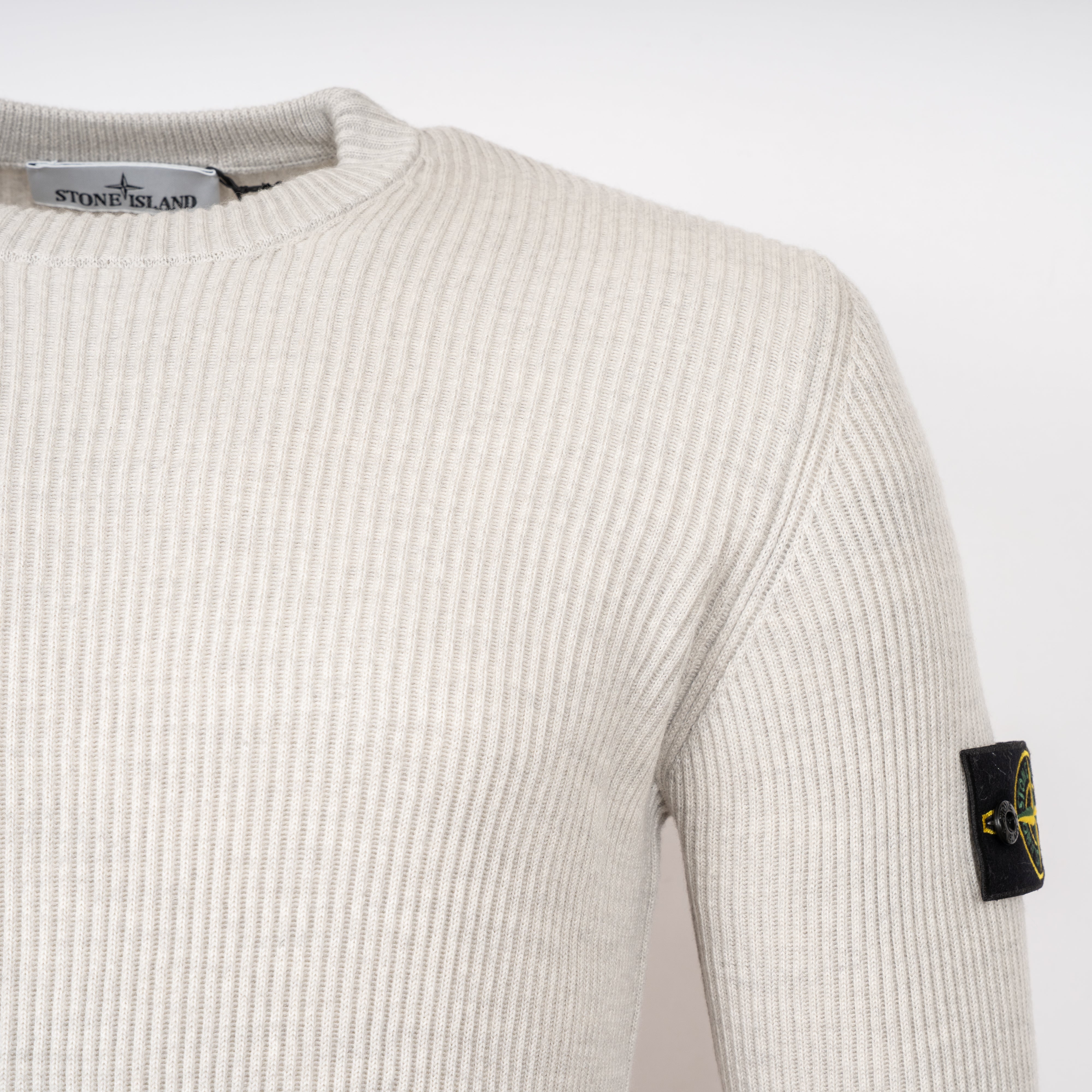 Stone Island Gebreide Trui Beige | Regular Fit RWS Wool