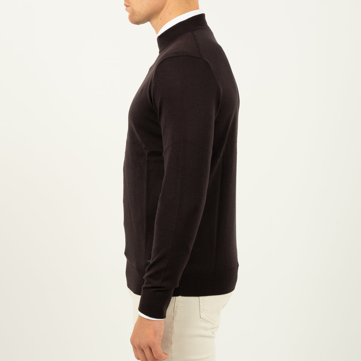 SEVEN DIALS Gebreide Turtleneck Trui Bruin | Goy