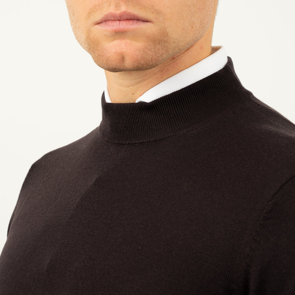 SEVEN DIALS Gebreide Turtleneck Trui Bruin | Goy