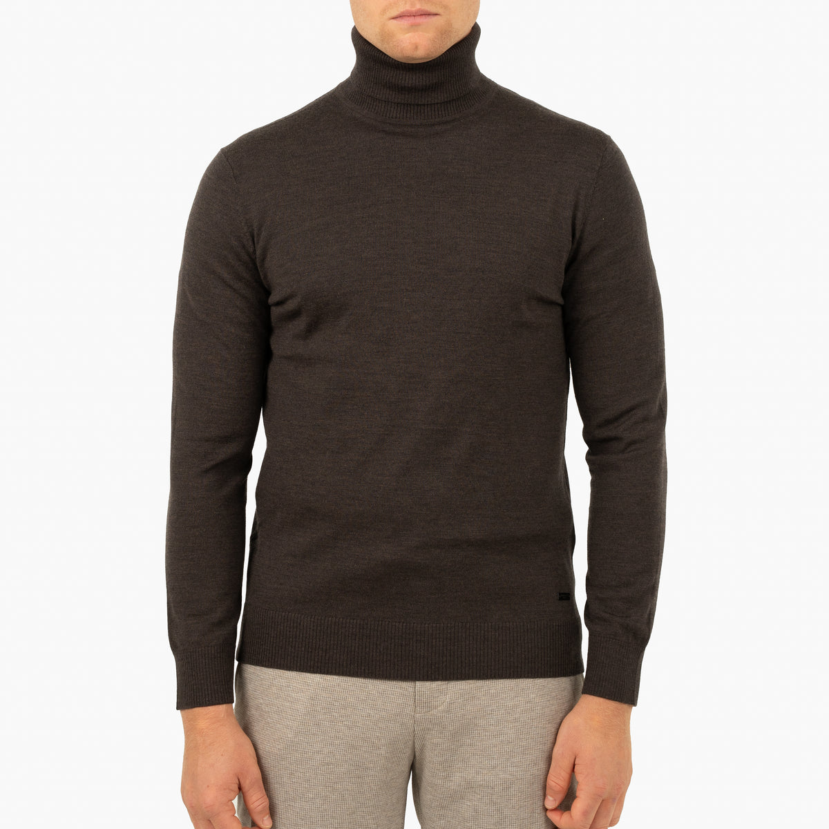 SEVEN DIALS Gebreide Coltrui Bruin | Shawn