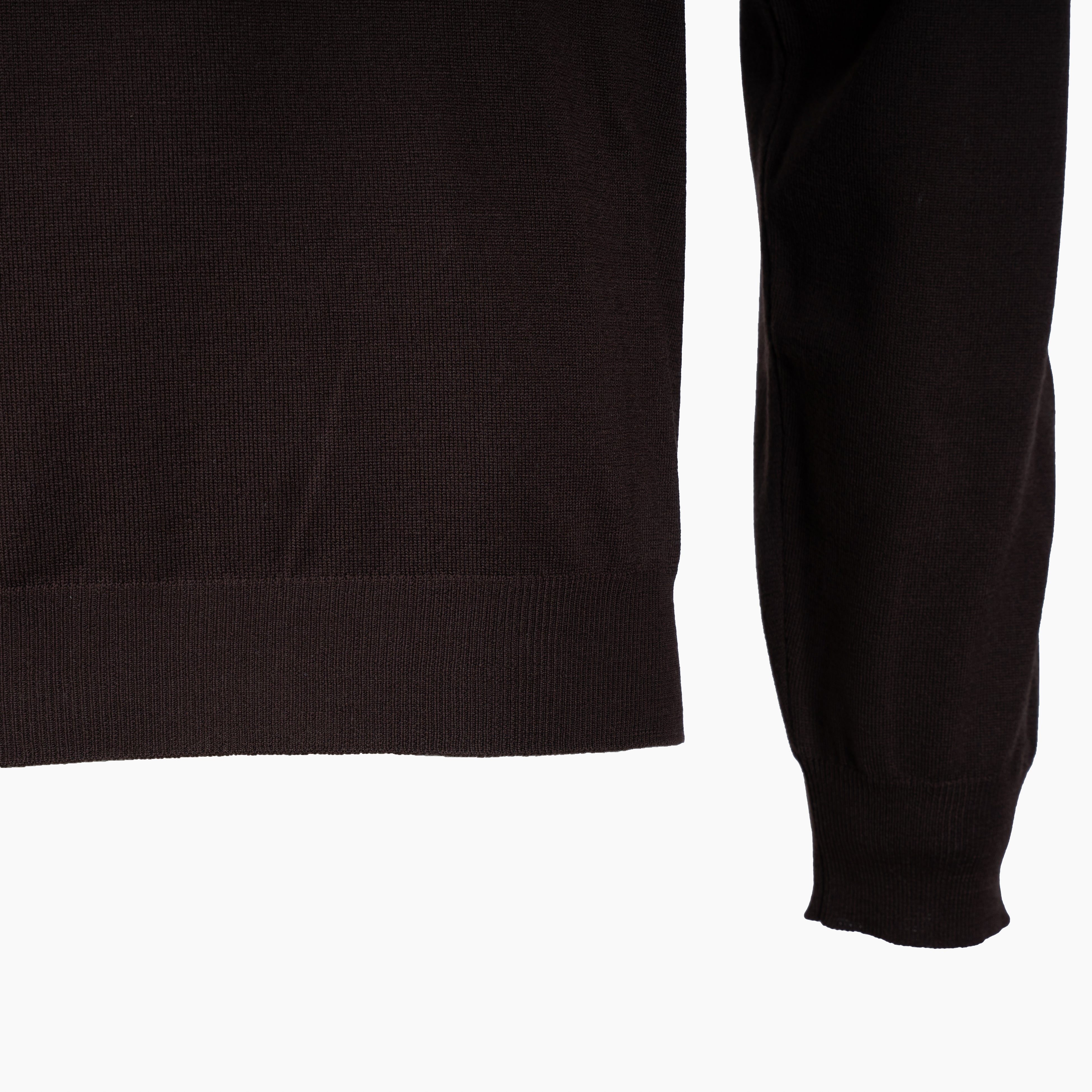 Slowear Gebreide Ronde Hals Trui Bruin | Flexwool