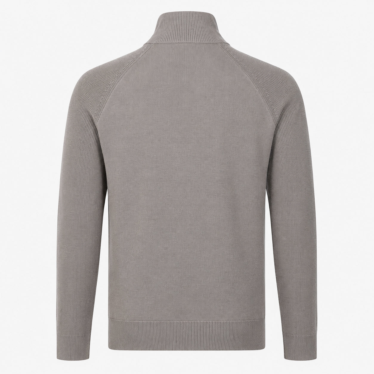 Genti Gebreide Trui met Rits Bruin | Cotton & Nylon