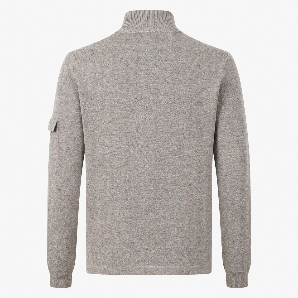 Genti Gebreide Trui met Knopenlijst Beige | Wool