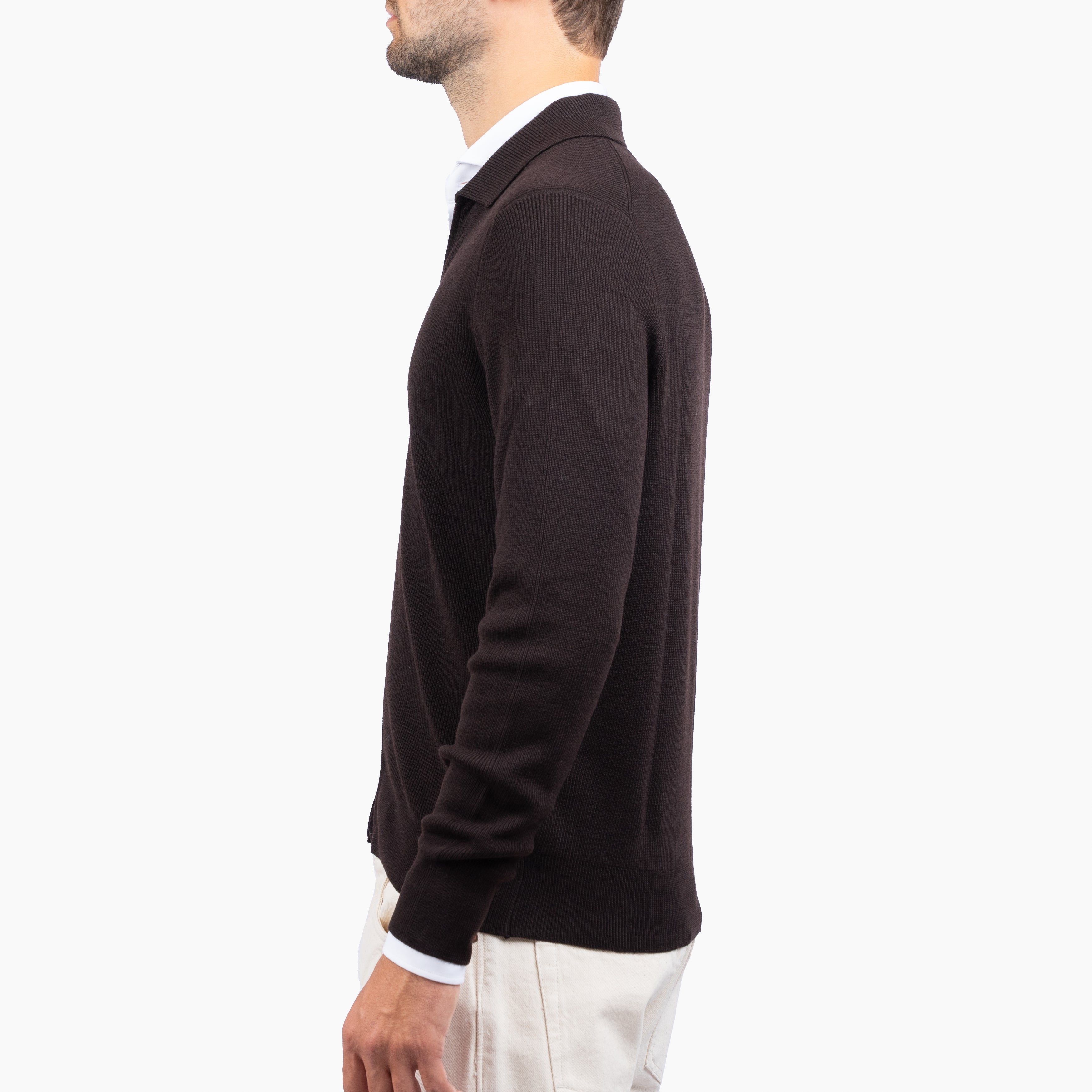Gran Sasso Vest Bruin | Extrafine Merino