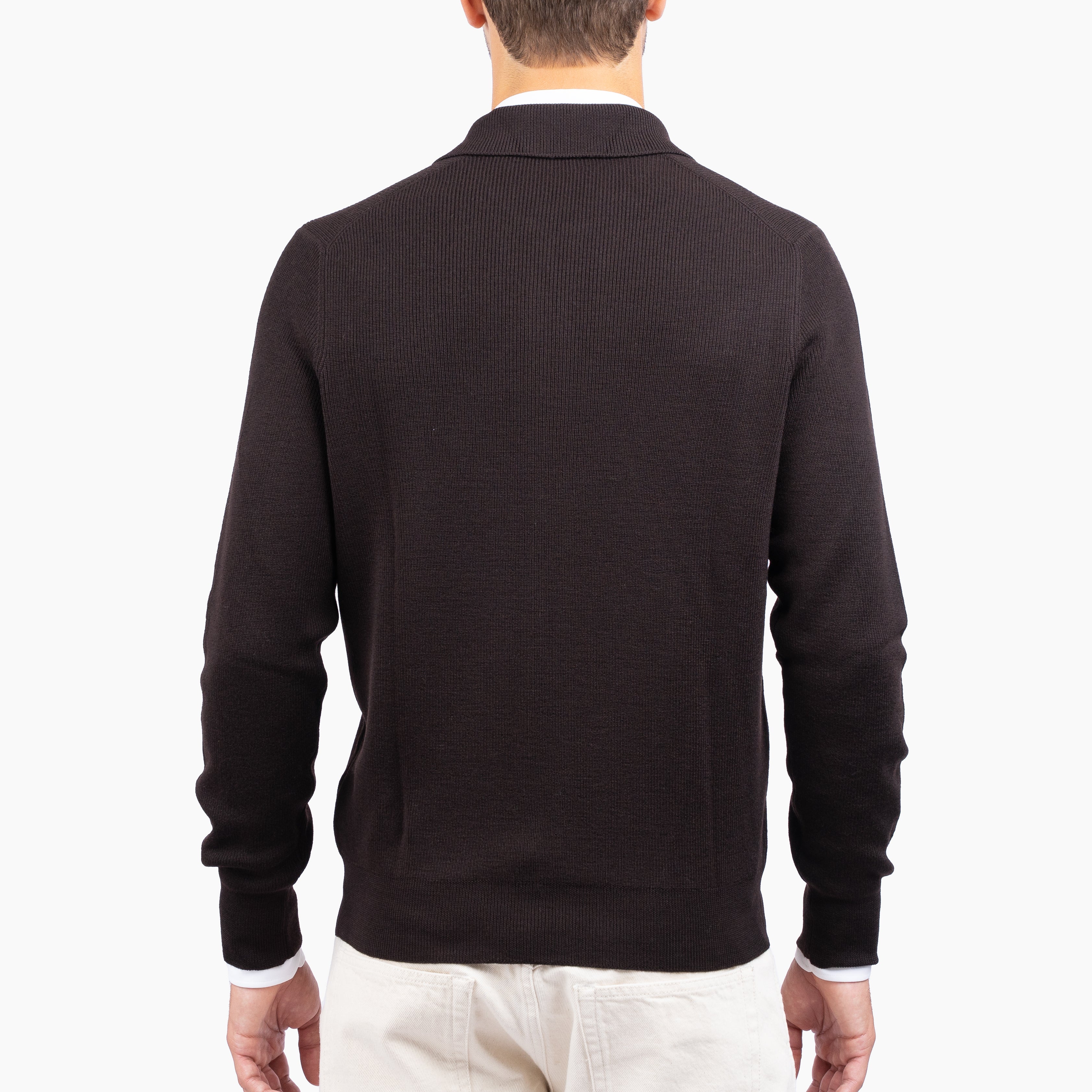 Gran Sasso Vest Bruin | Extrafine Merino