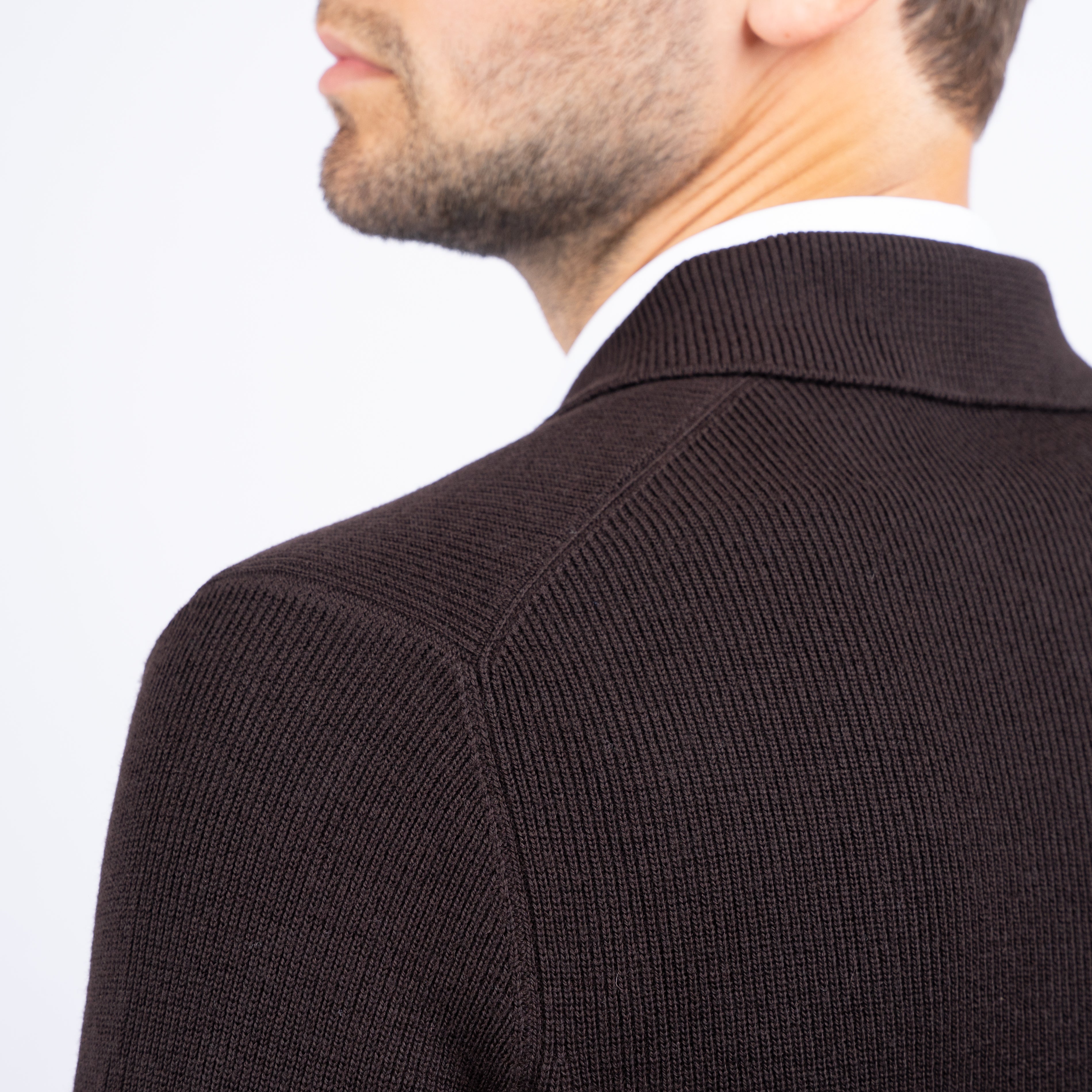 Gran Sasso Vest Bruin | Extrafine Merino