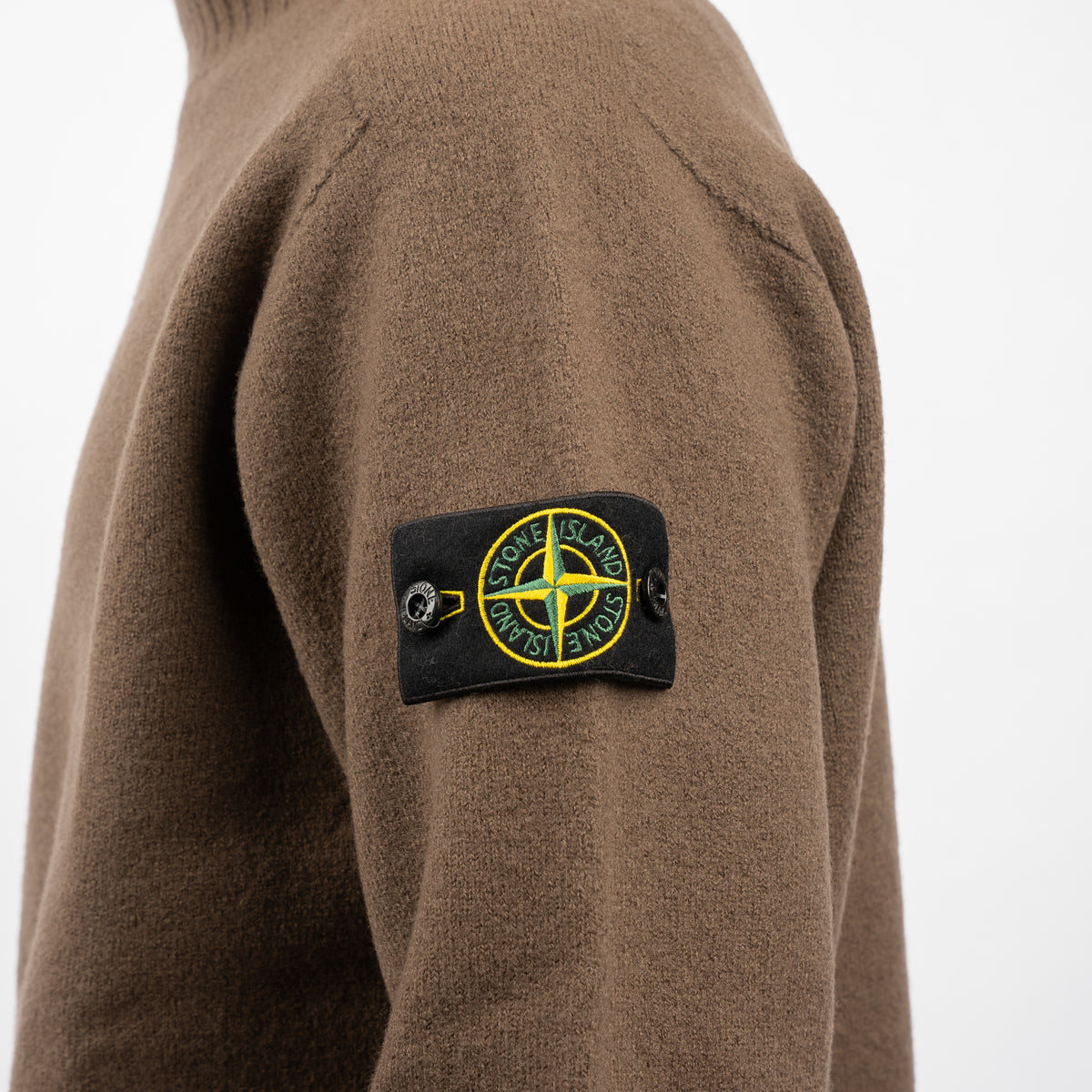 Stone Island Gebreide Trui Bruin | Felted RWS Wool