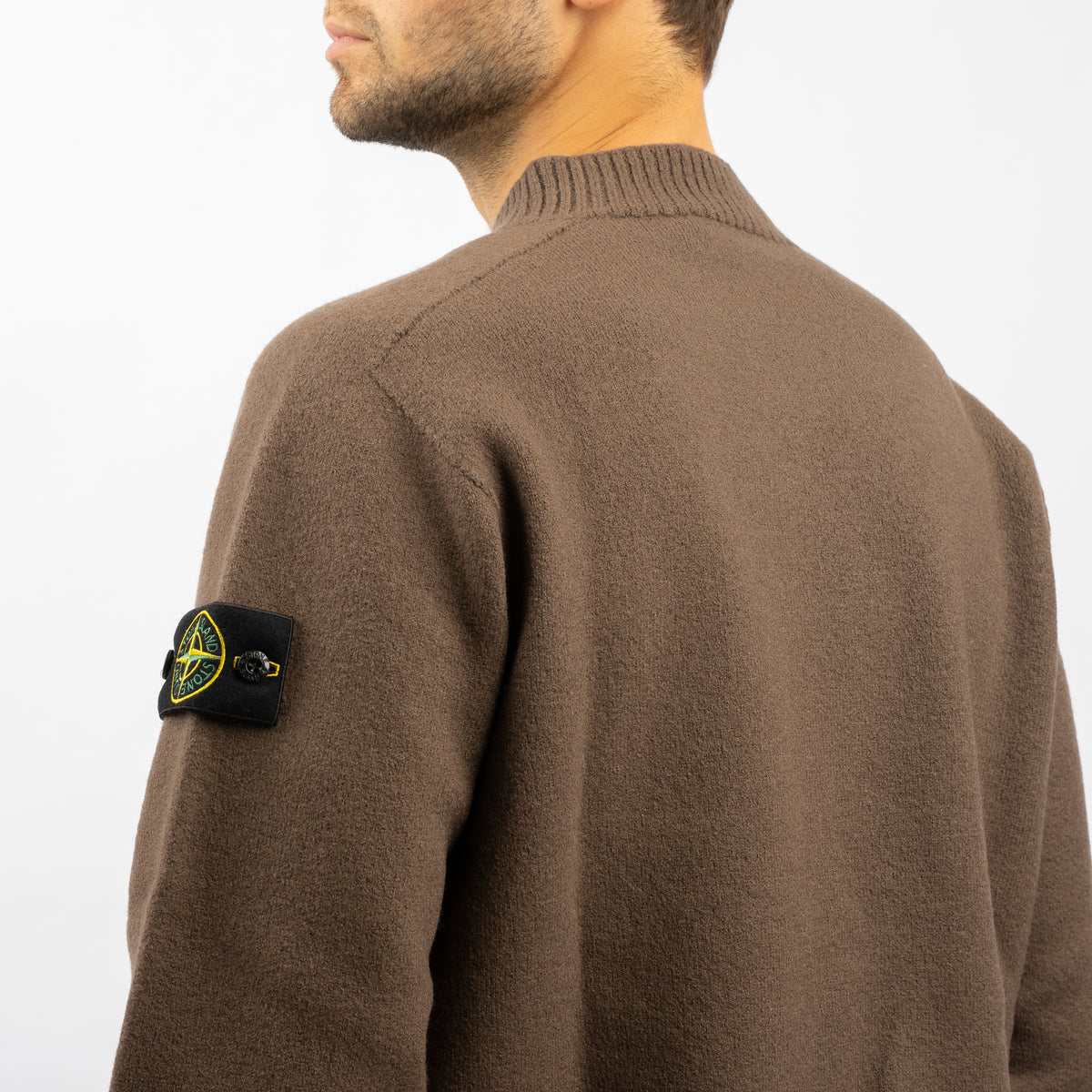 Stone Island Gebreide Trui Bruin | Felted RWS Wool
