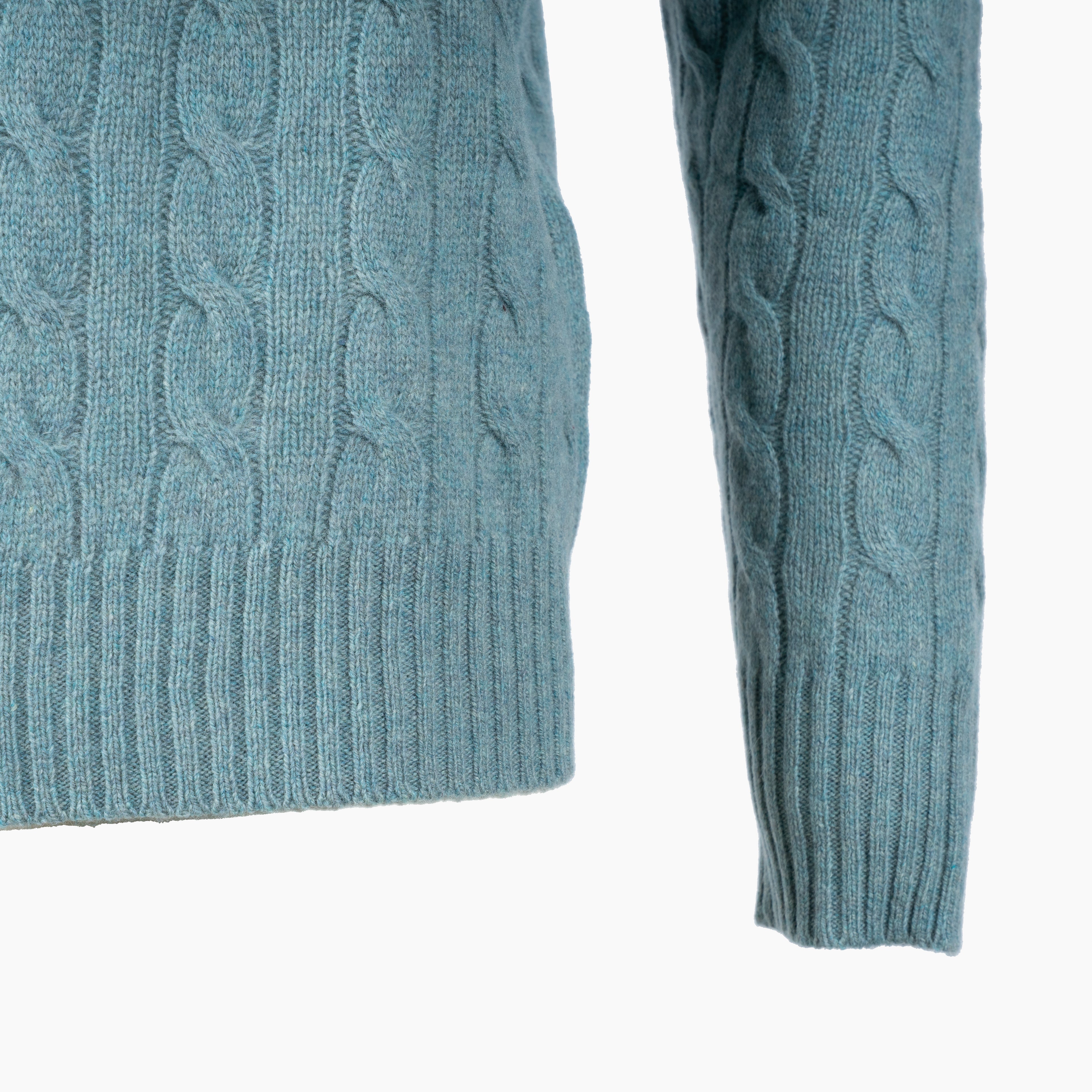 Ralph Lauren Gebreide Kabeltrui Turquoise | Cable-Knit
