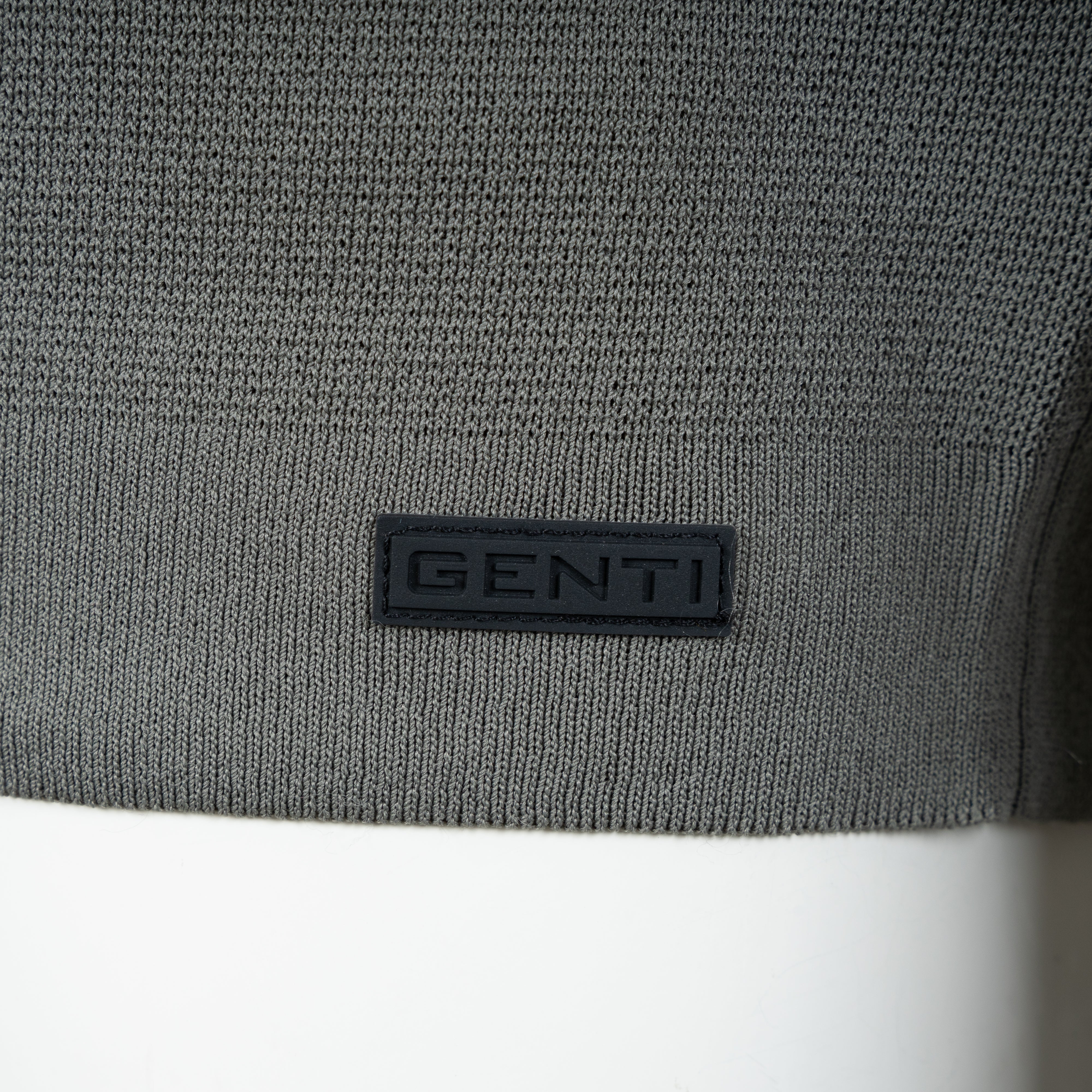 Genti Technische Trui met Rits Sagegroen | Cool Dry