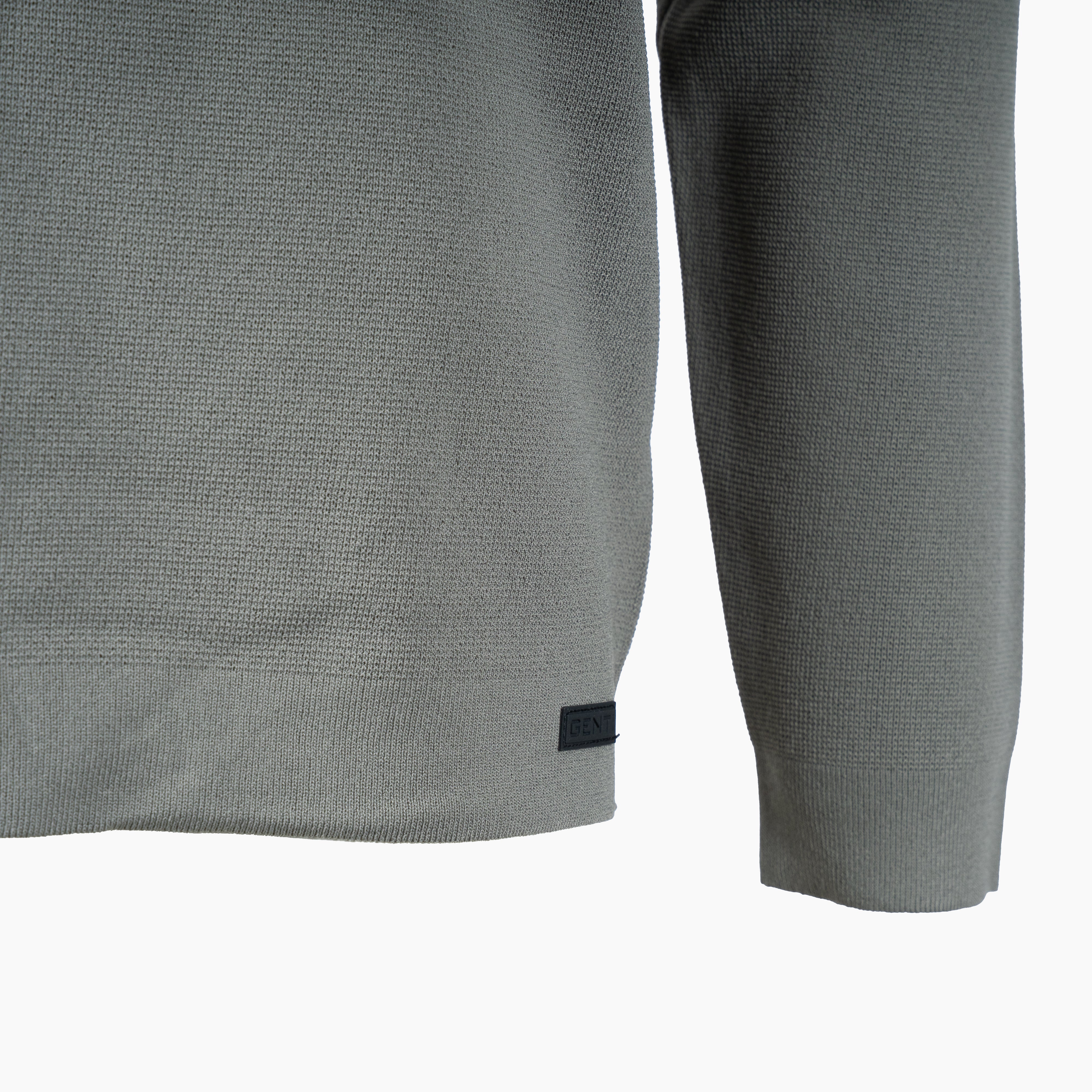 Genti Technische Trui met Rits Sagegroen | Cool Dry