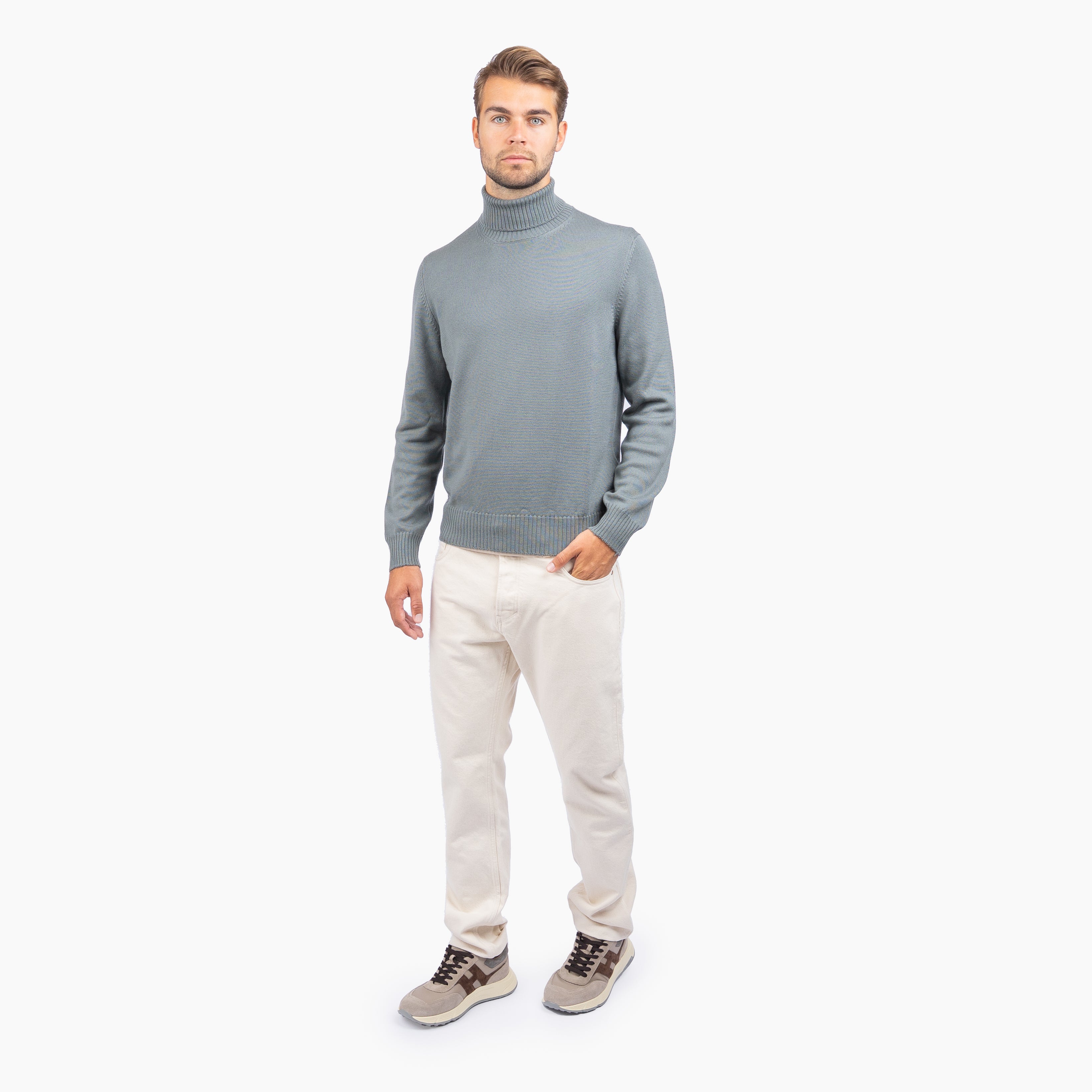 Gran Sasso Coltrui Lichtgroen | Extrafine Merino
