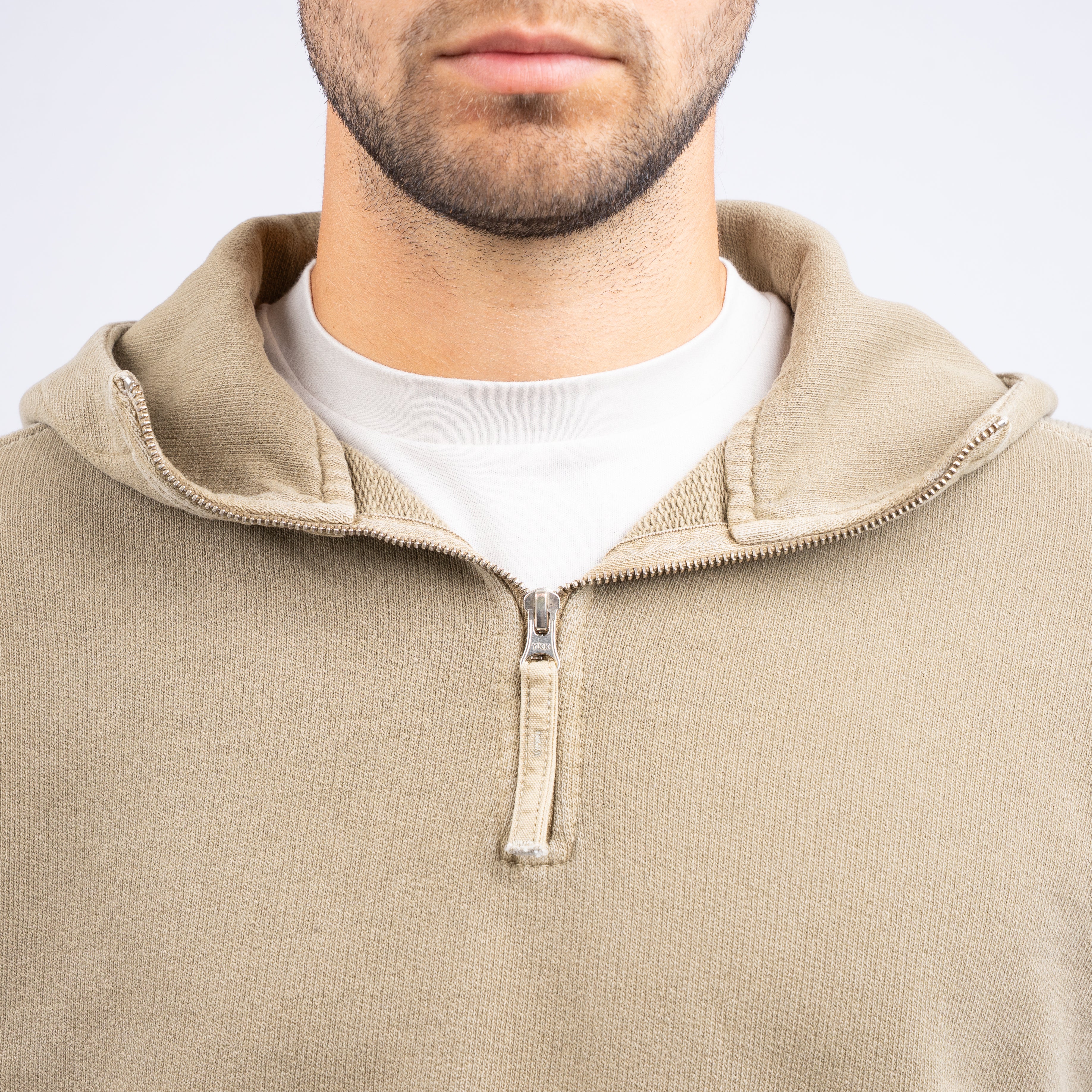 Stone Island Hoodie met Rits Groen | Loose Fit