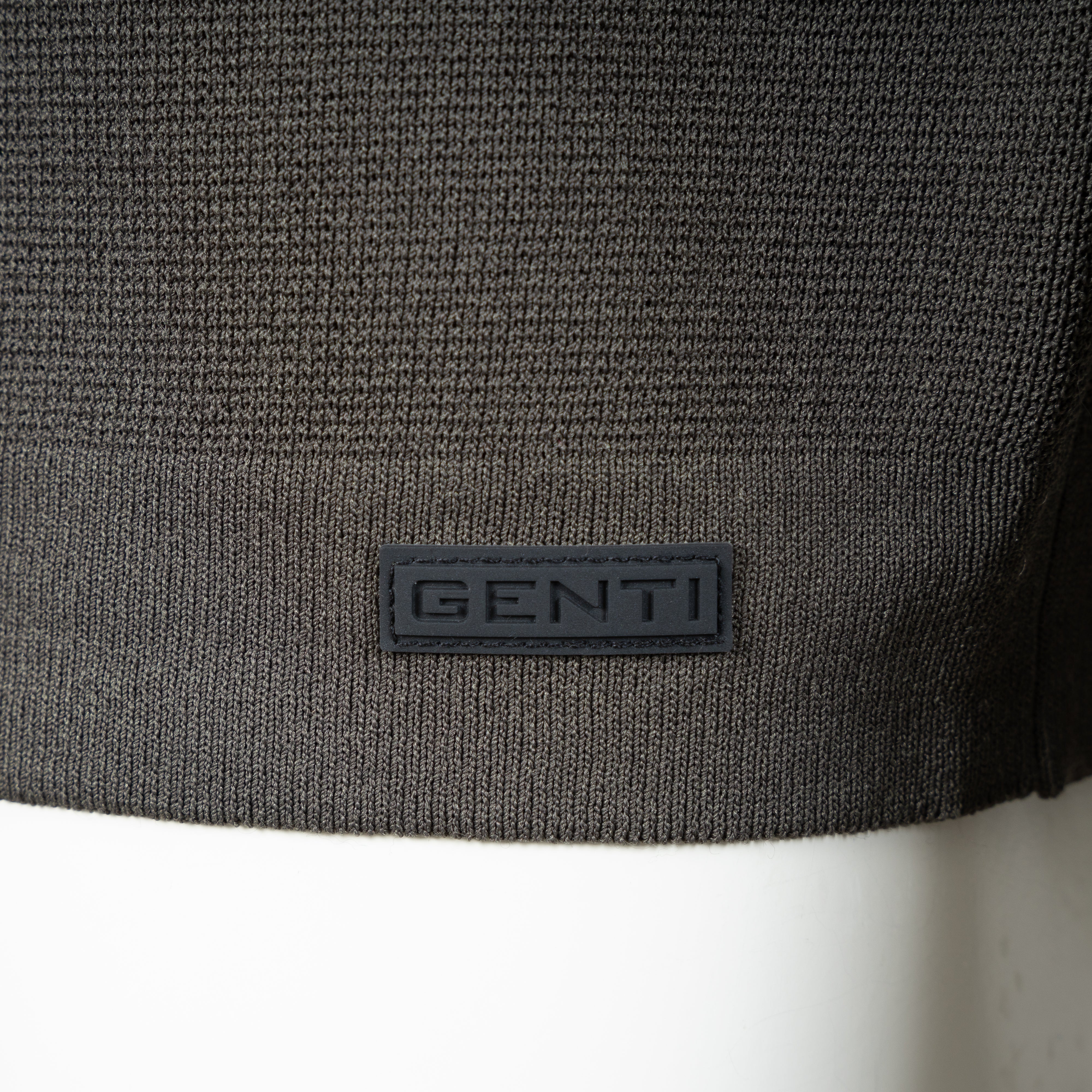Genti Technische Trui met Rits Groen | Cool Dry