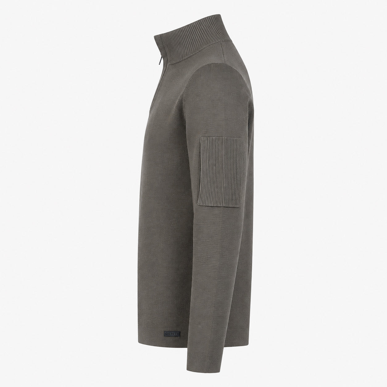 Genti Technische Trui met Rits Groen | Cool Dry