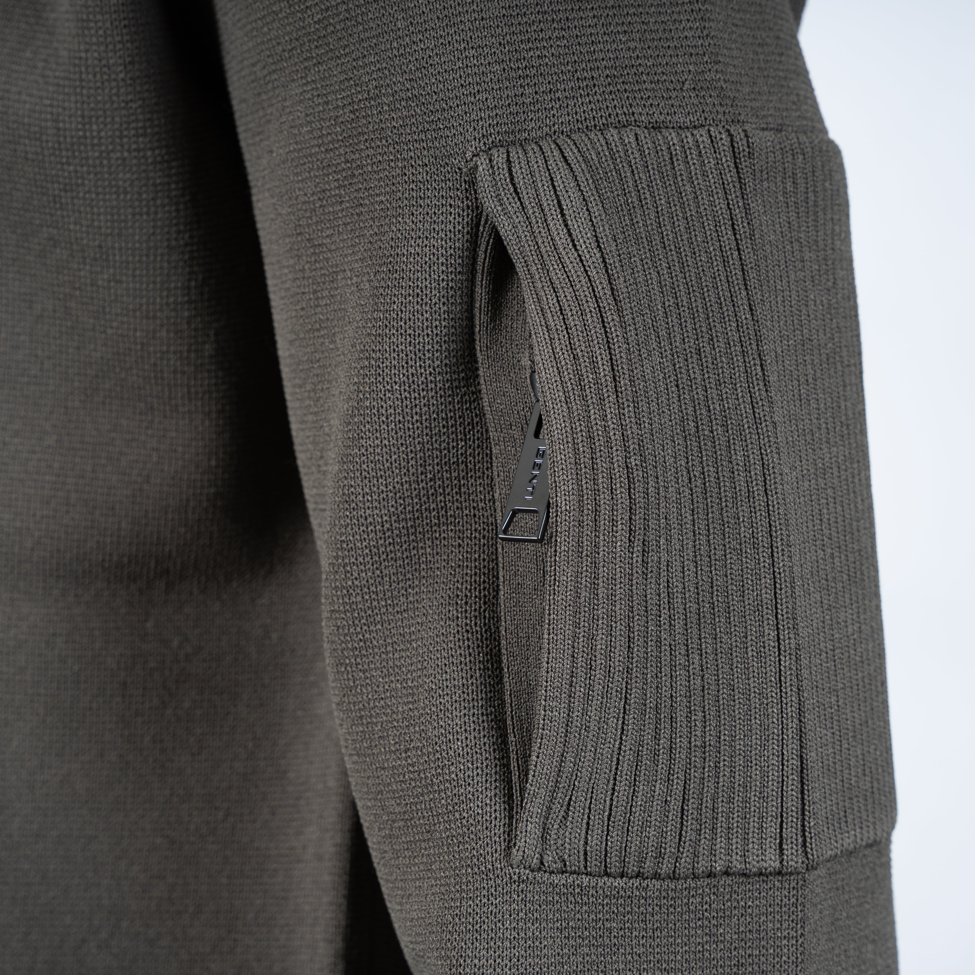 Genti Technische Trui met Rits Groen | Cool Dry
