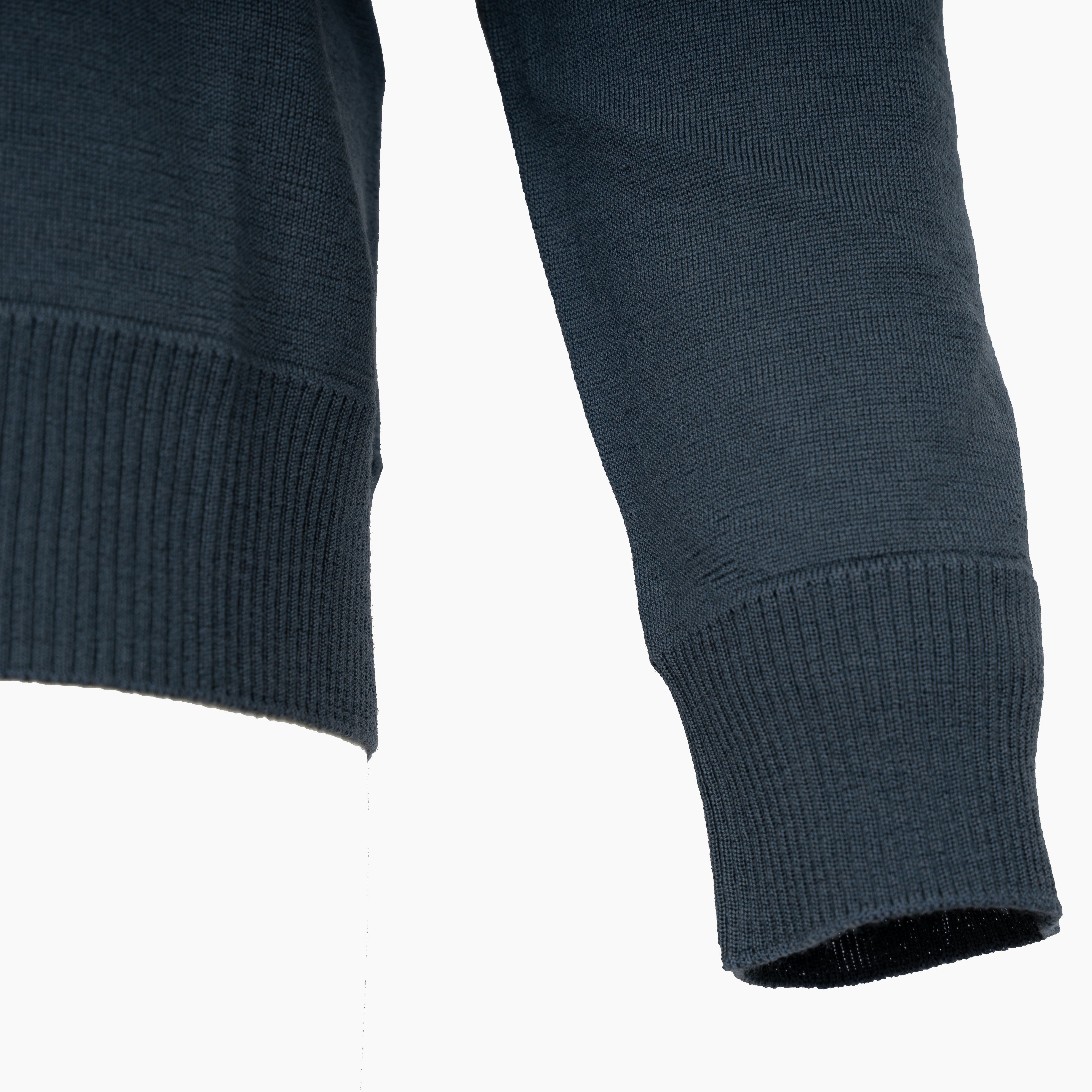 Stone Island Gebreide Polo Lange Mouw Blauw | Ghost