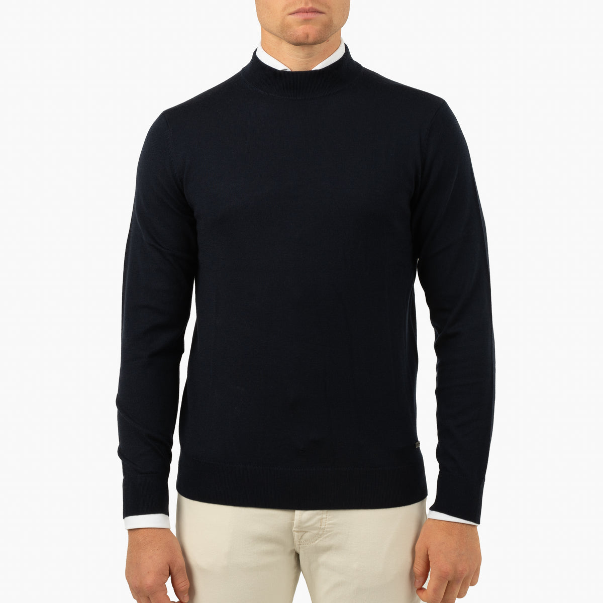 SEVEN DIALS Gebreide Turtleneck Trui Blauw | Goy