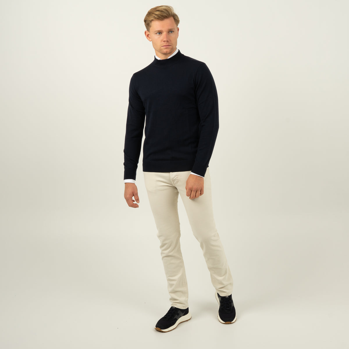 SEVEN DIALS Gebreide Turtleneck Trui Blauw | Goy