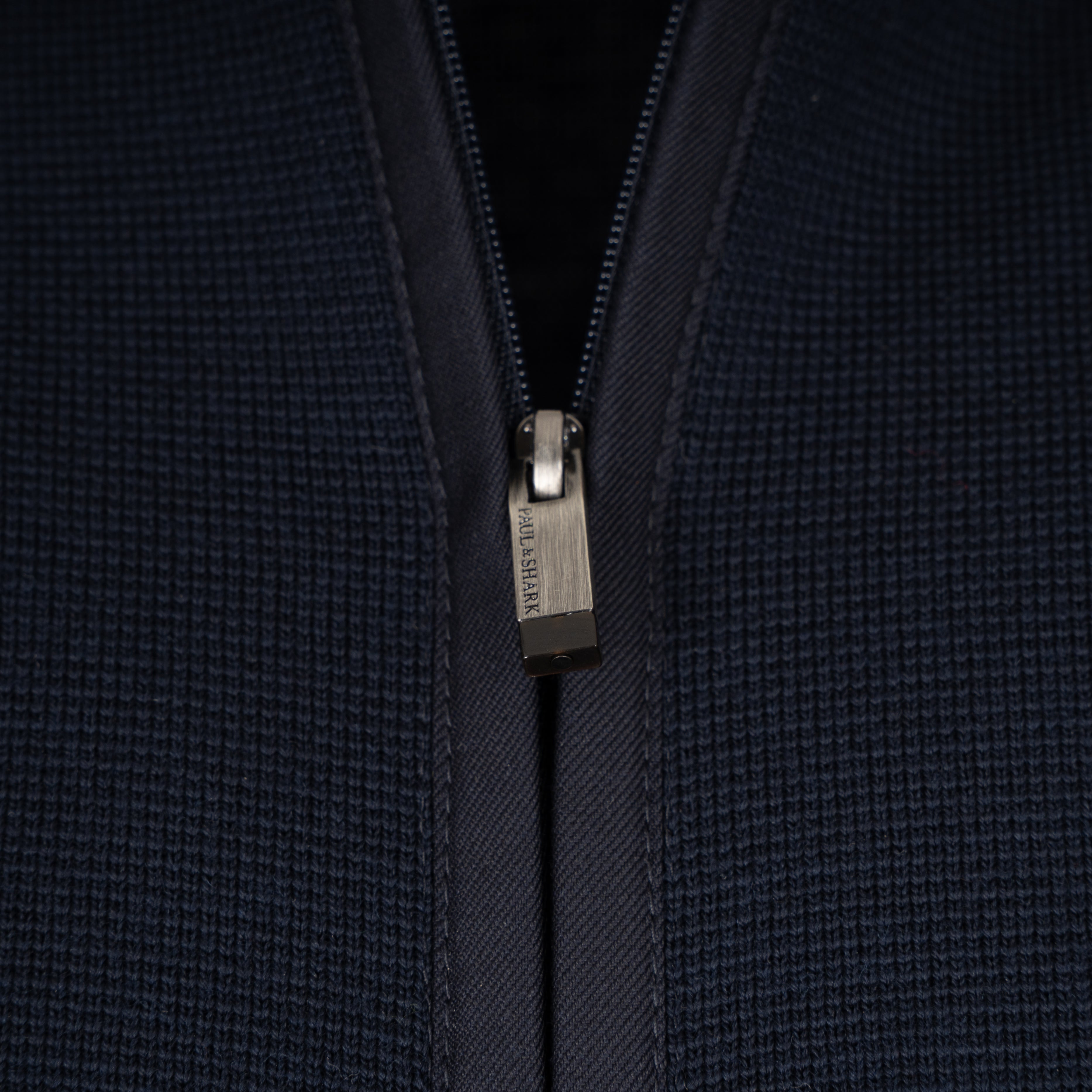Paul & Shark Gebreide Trui met Rits Blauw | Summer Wool