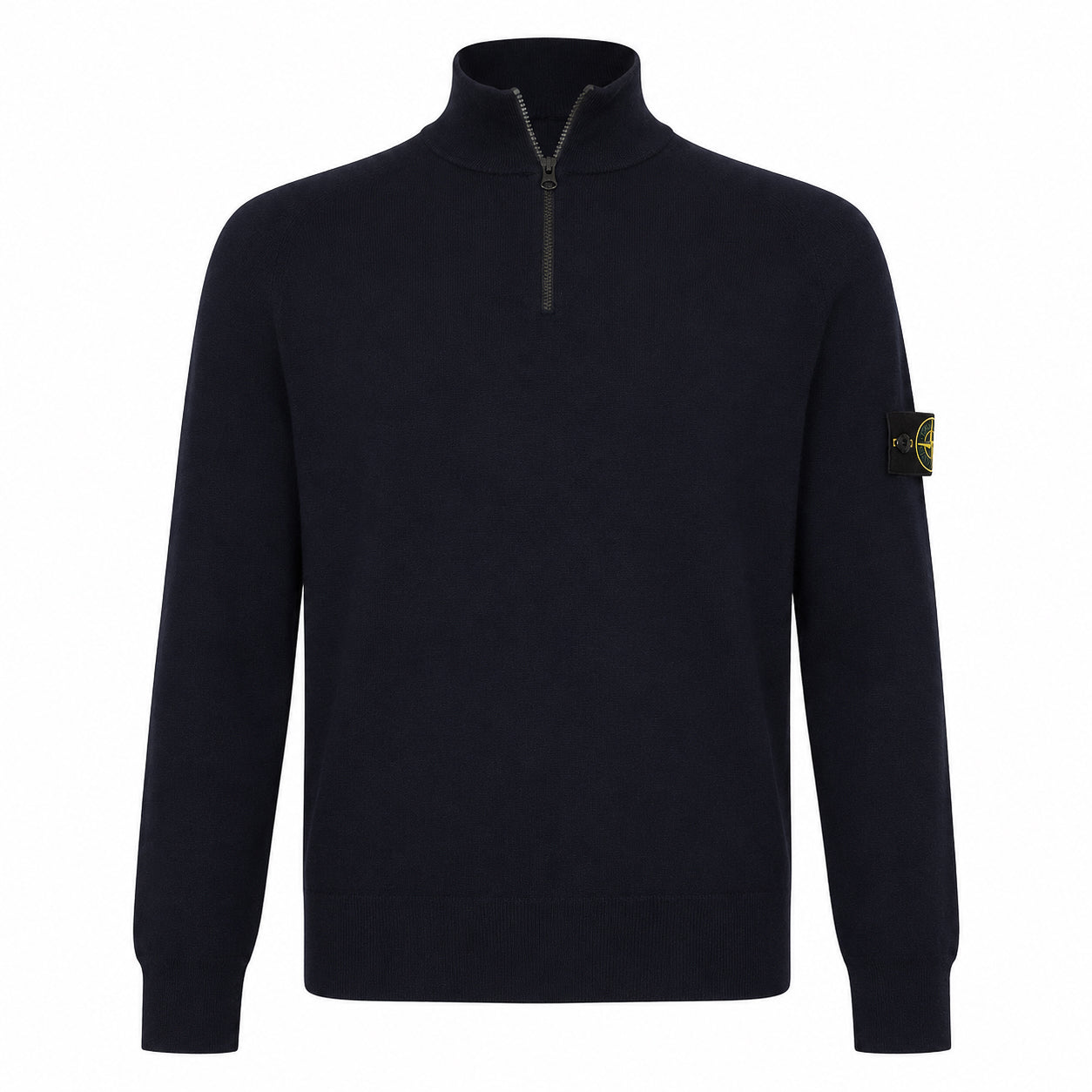 Stone Island Gebreide Trui met Rits Blauw | Stretch RWS Wool