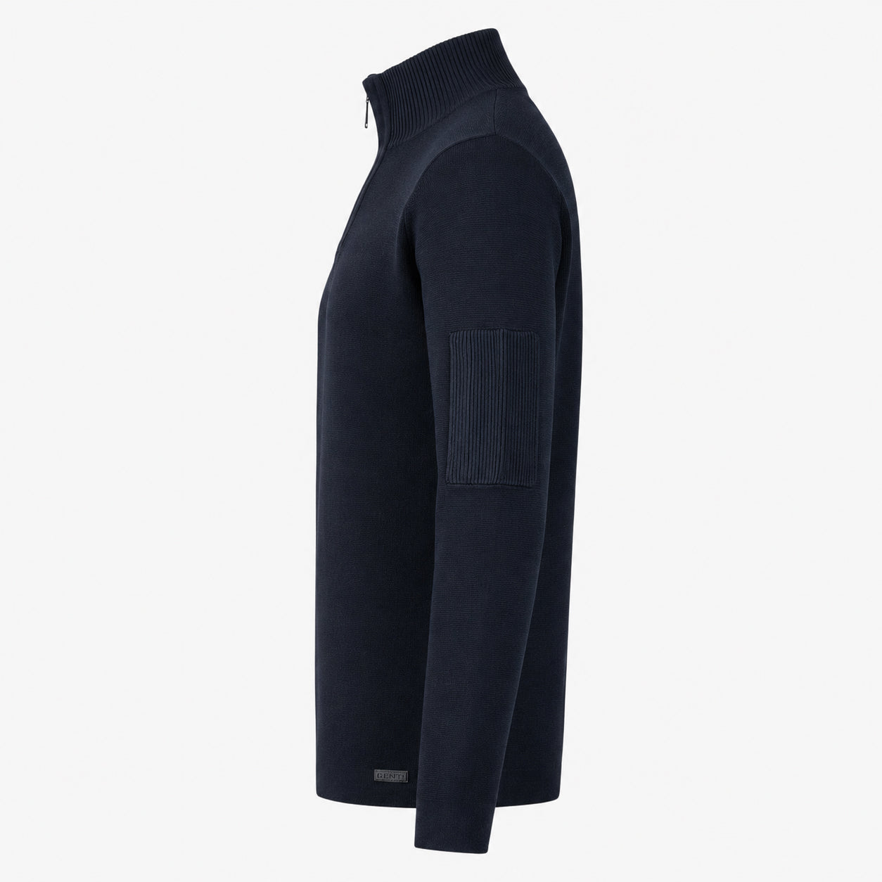 Genti Technische Trui met Rits Blauw | Cool Dry