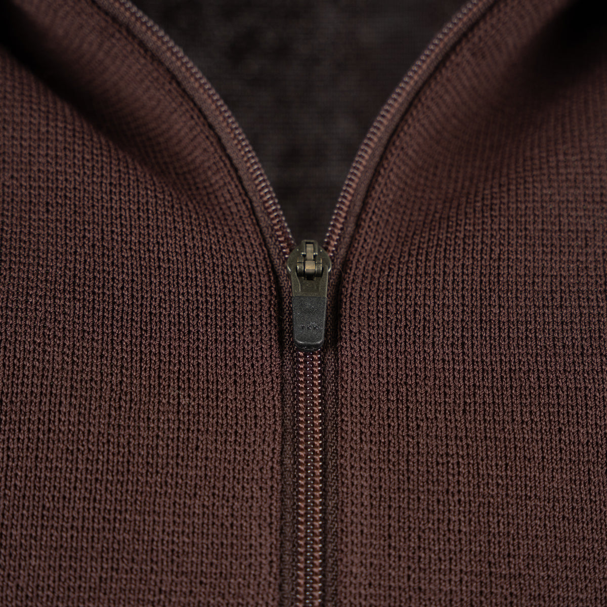 Genti Polo Lange Mouw met Rits Bordeauxrood | Cool Dry
