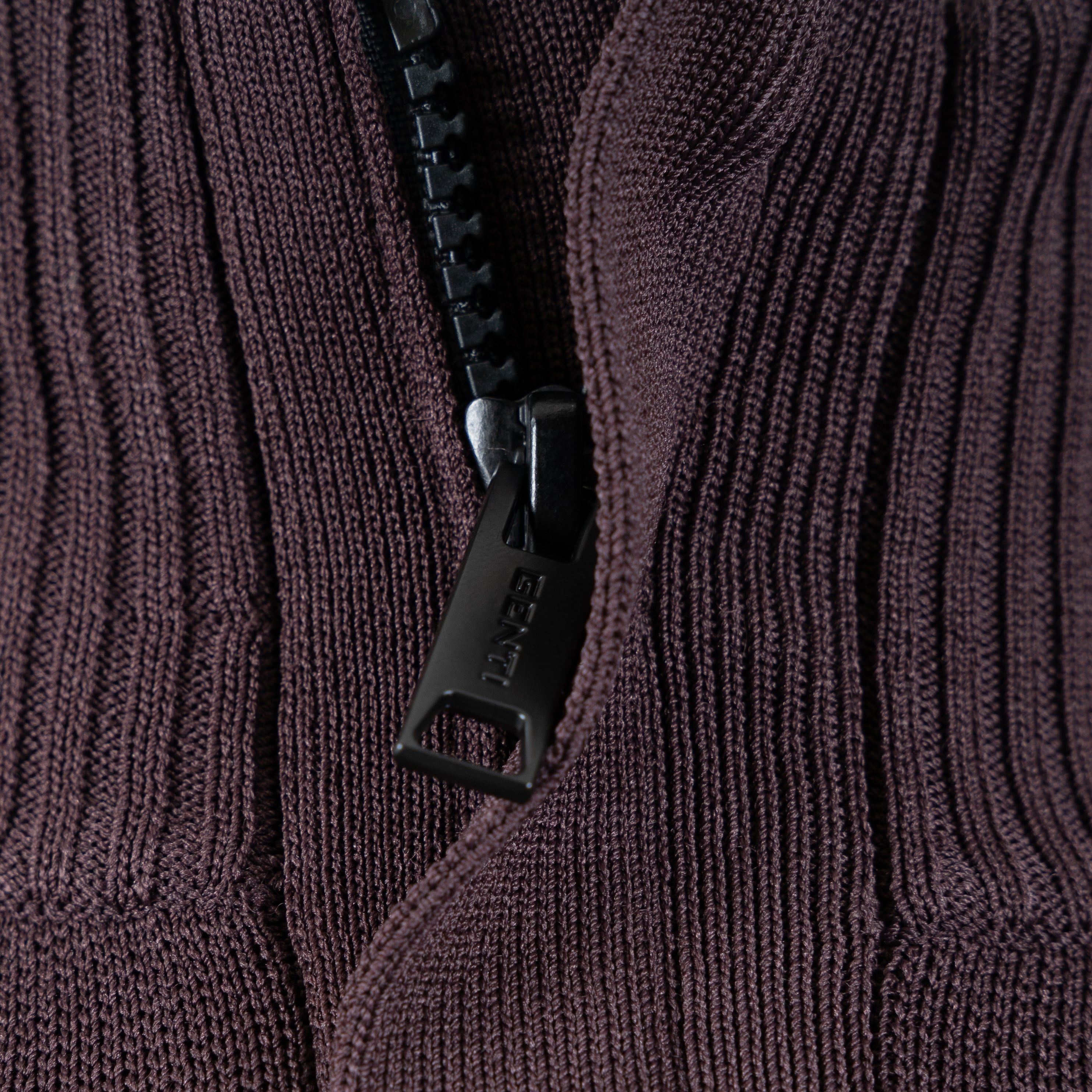 Genti Technische Trui met Rits Bordeaux Rood | Cool Dry
