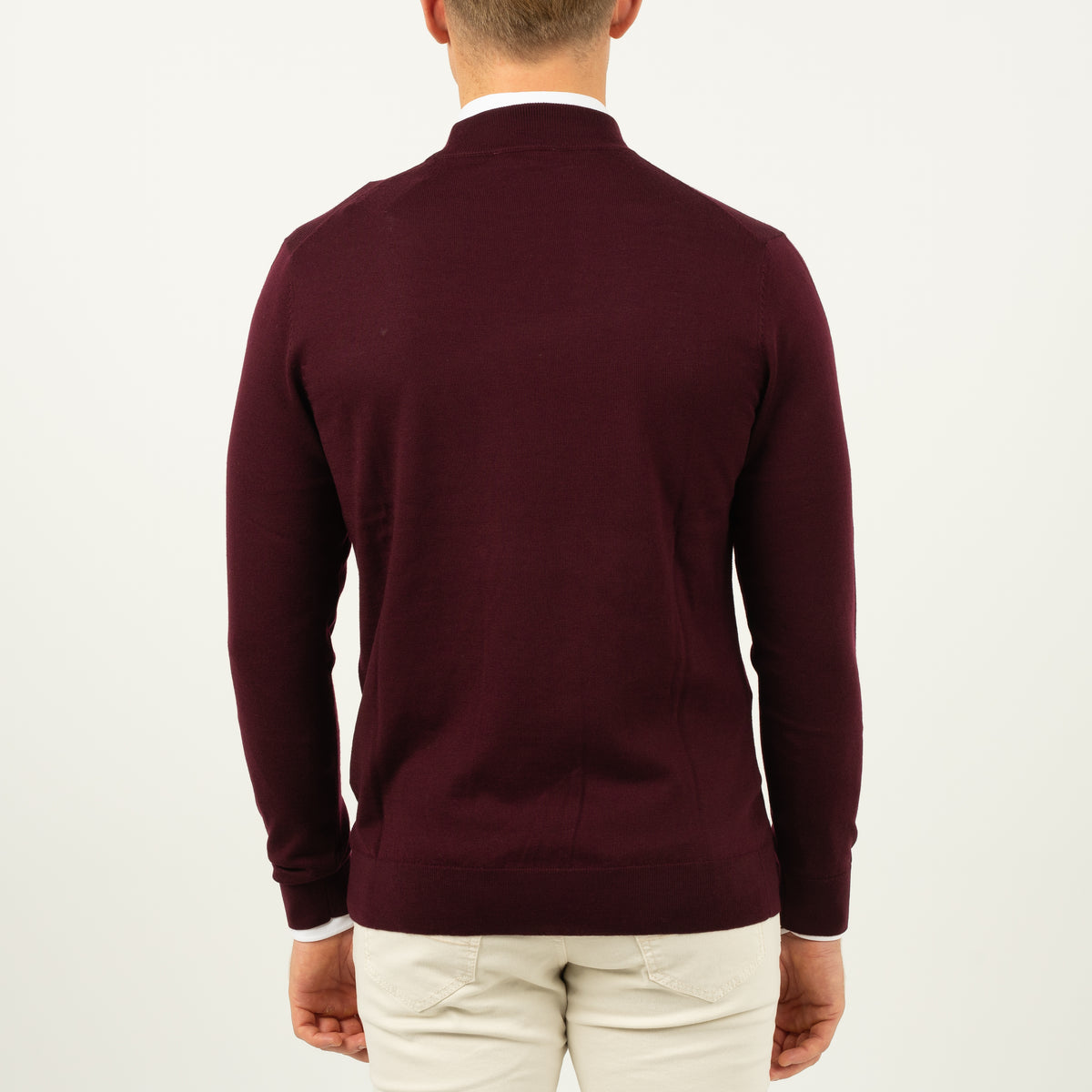 SEVEN DIALS Gebreide Turtleneck Trui Bordeaux Rood | Goy