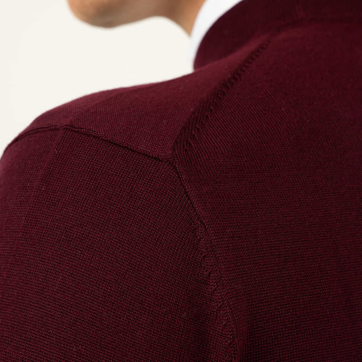 SEVEN DIALS Gebreide Turtleneck Trui Bordeaux Rood | Goy