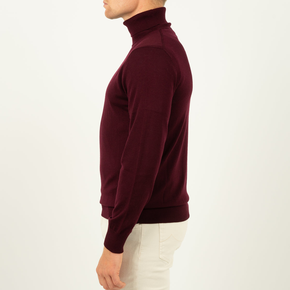 SEVEN DIALS Gebreide Coltrui Bordeauxrood | Shawn