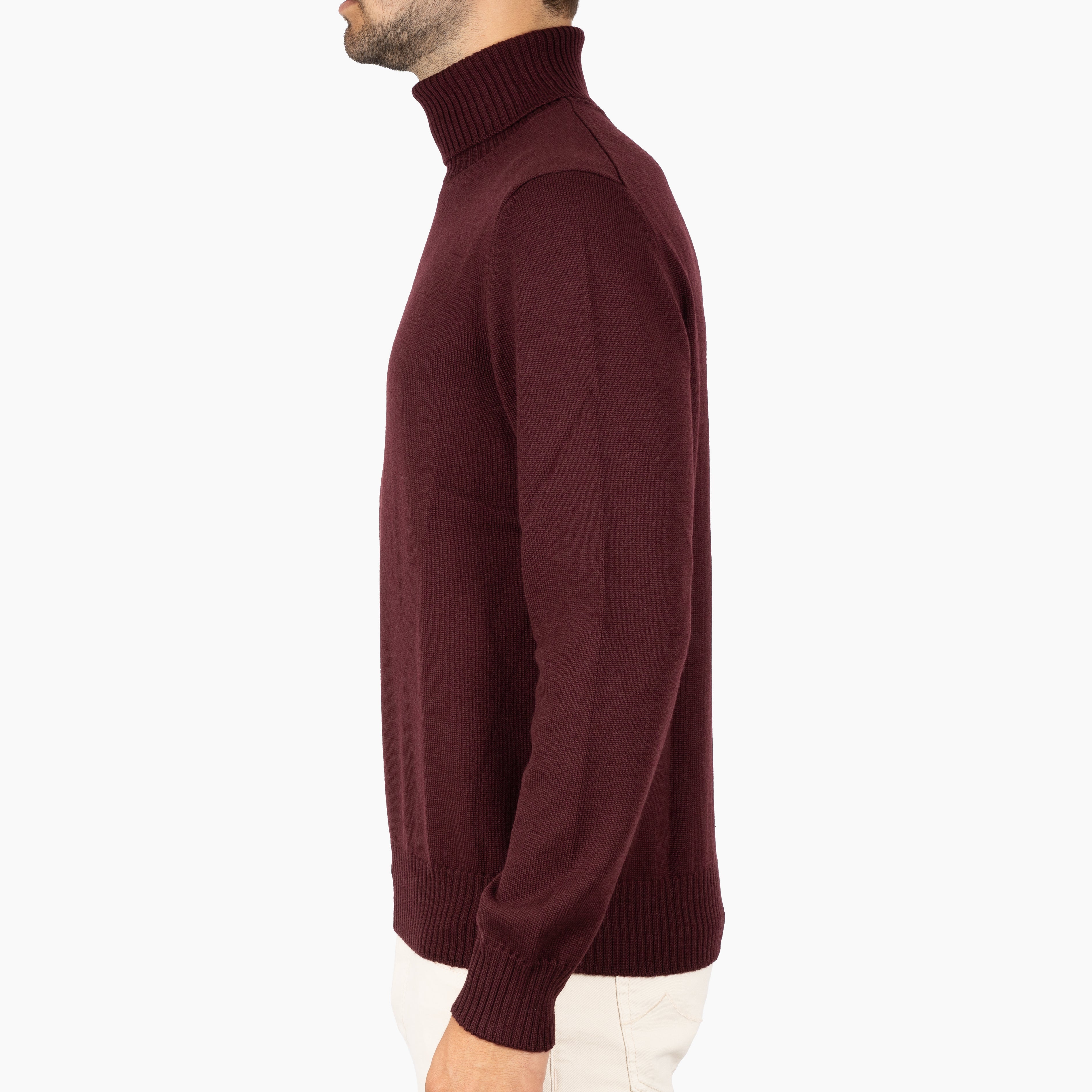 Gran Sasso Coltrui Bordeaux Rood | Extrafine Merino