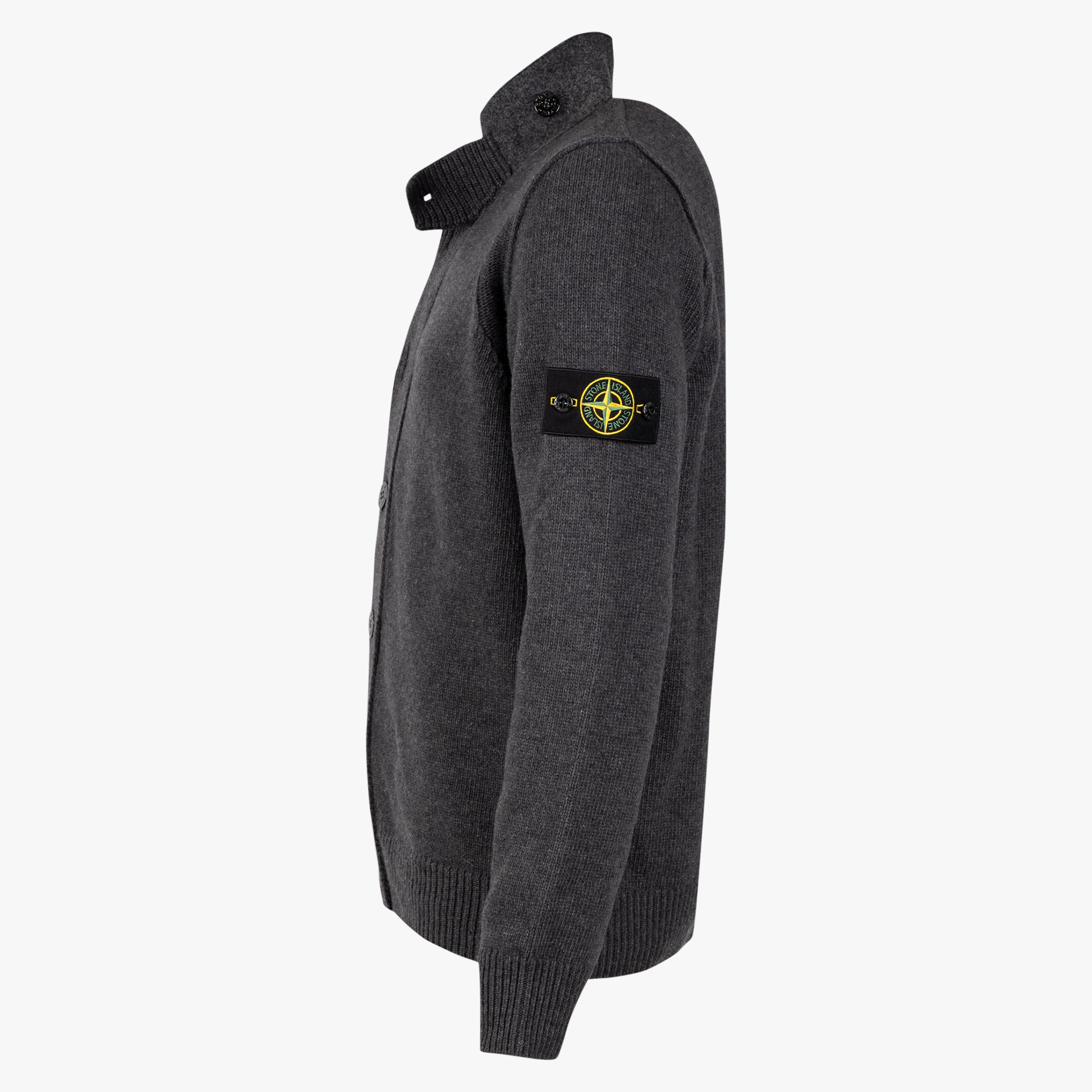 Stone Island Gebreid Vest Grijs | Lambswool