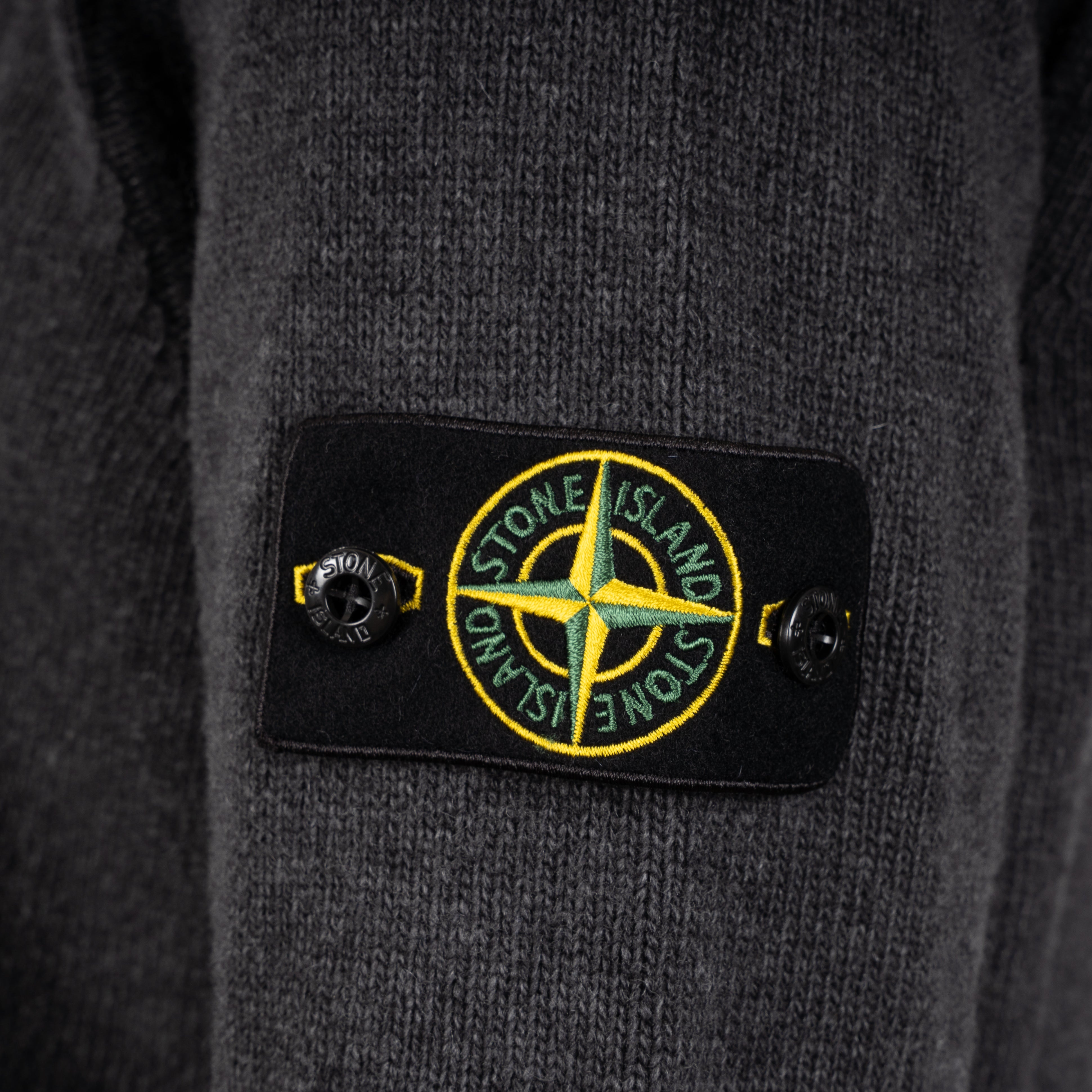 Stone Island Gebreide Trui Donkergrijs | Lambswool