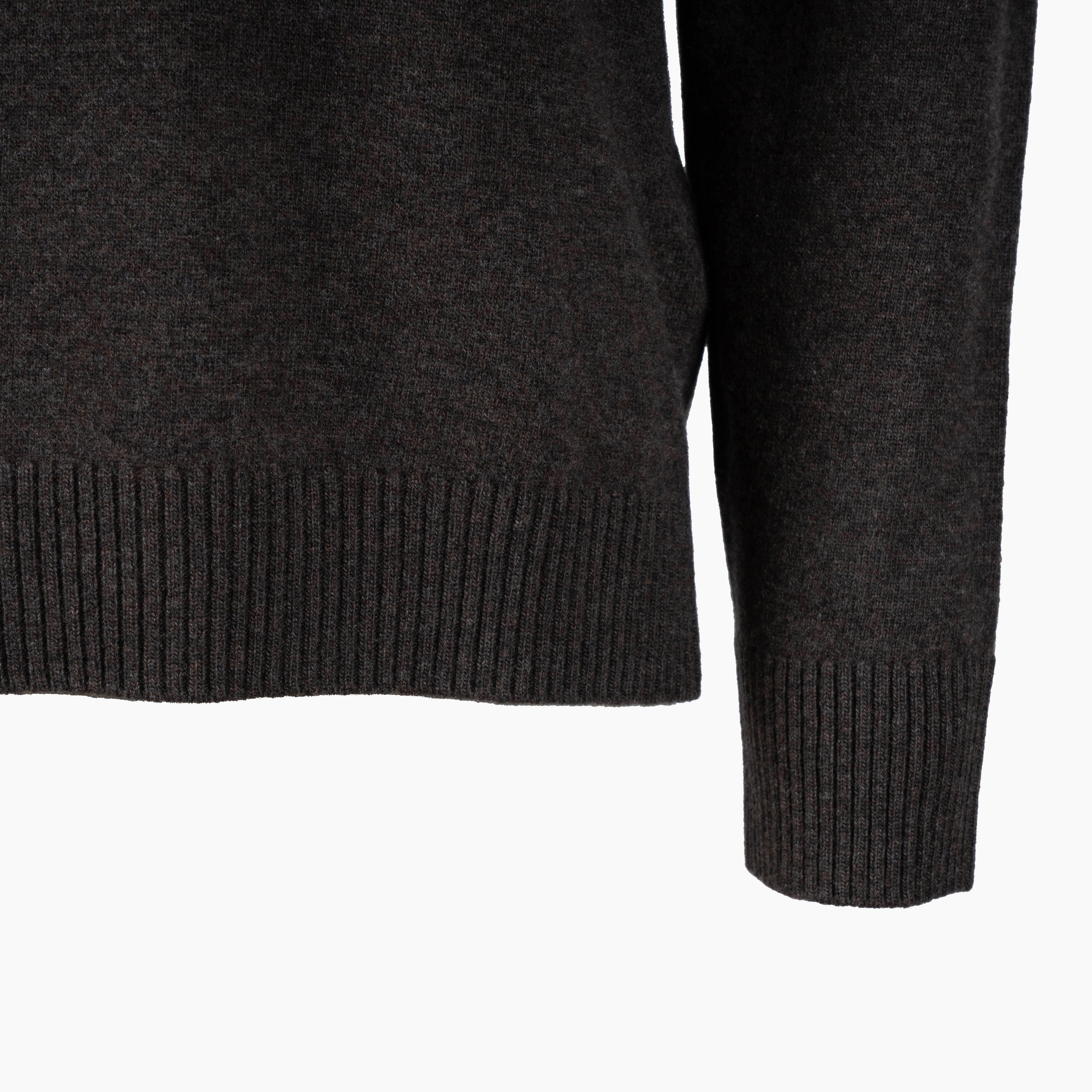 Stone Island Gebreide Trui met Polokraag Bruin | Light RWS Geelong Wool