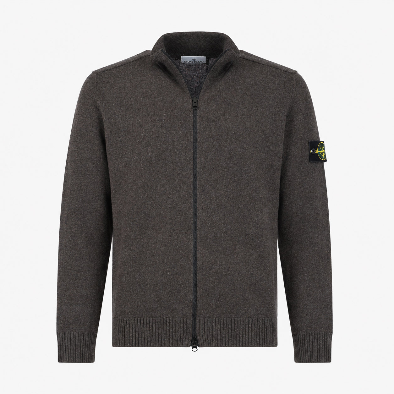 Stone Island Gebreid Vest Bruin | Soft Organic Cotton