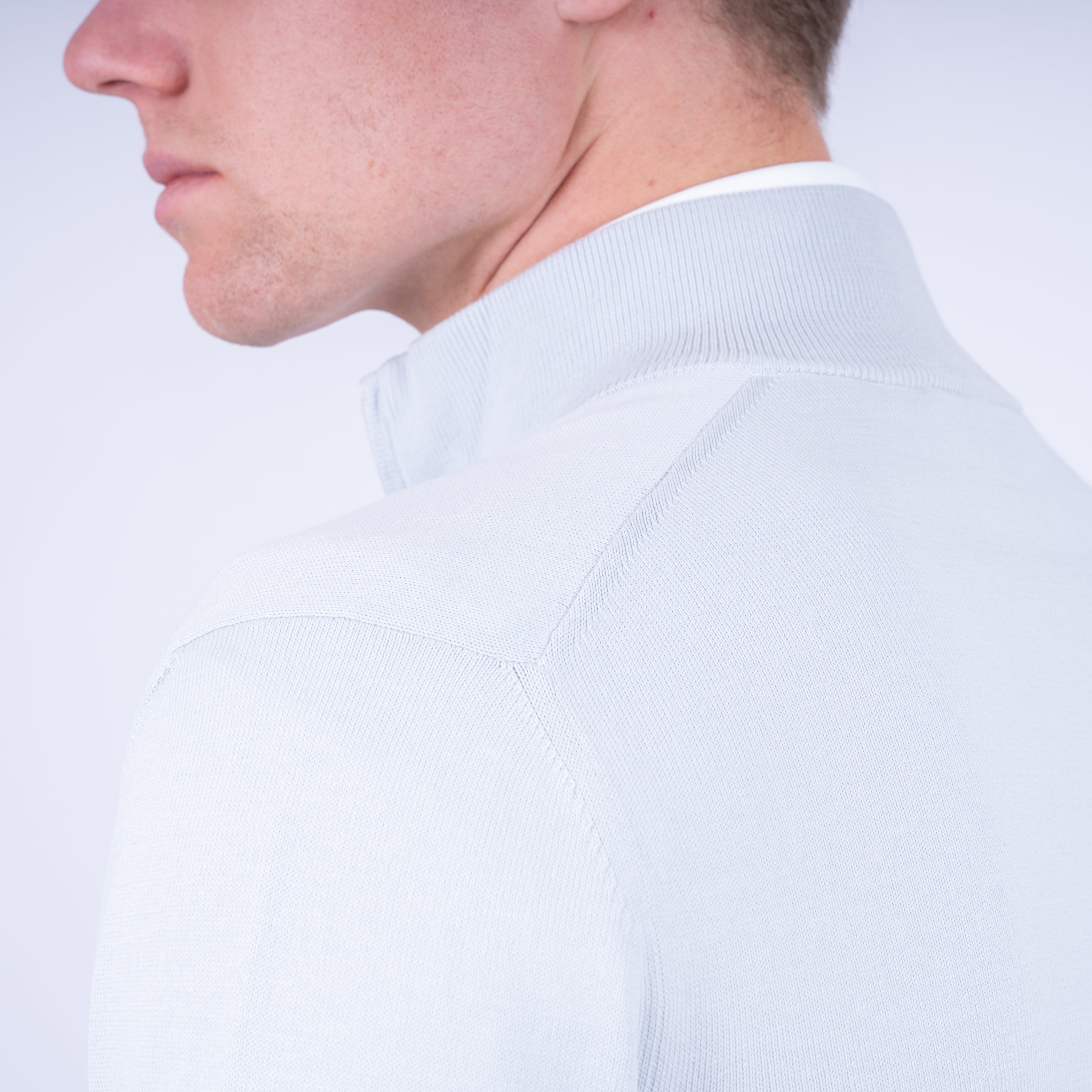 Gran Sasso Gebreid Vest Grijs | Pure Cotton