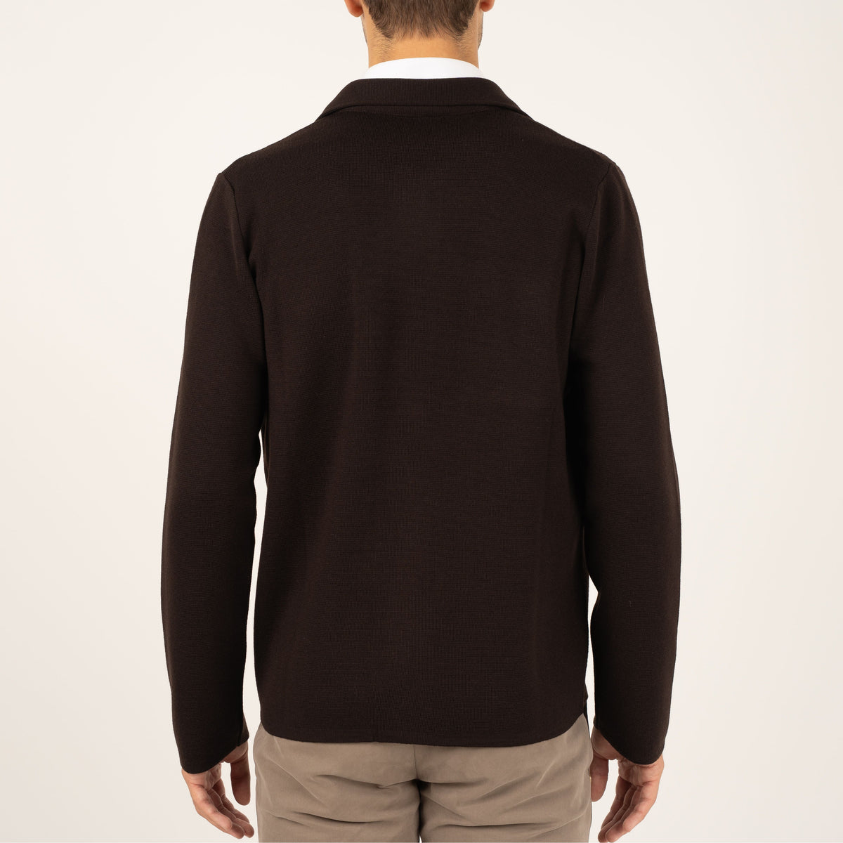 Gran Sasso Gebreid Overshirt Bruin | Sartorial