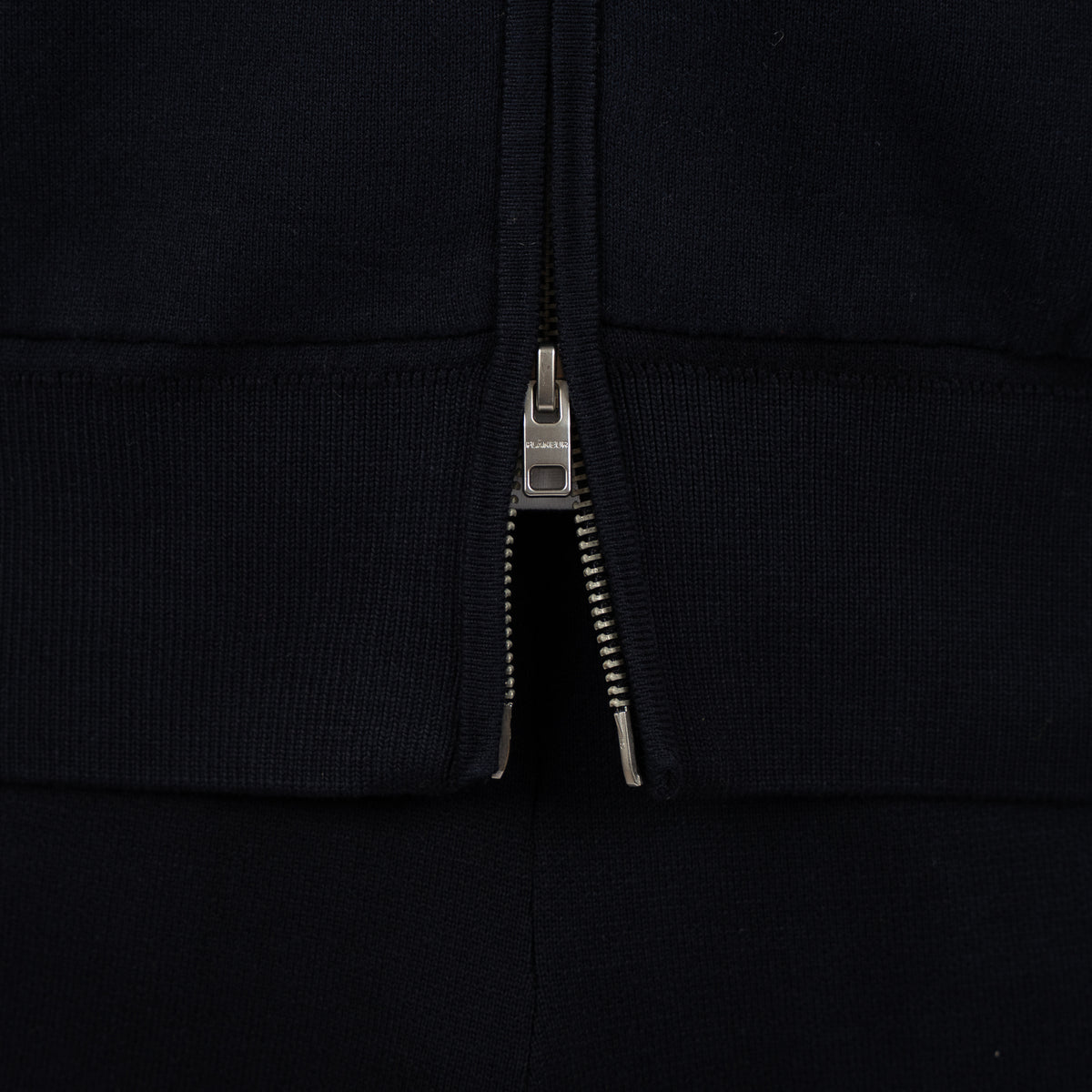 Flaneur Gebreid Vest Blauw | Atelier Knit Zip-Up