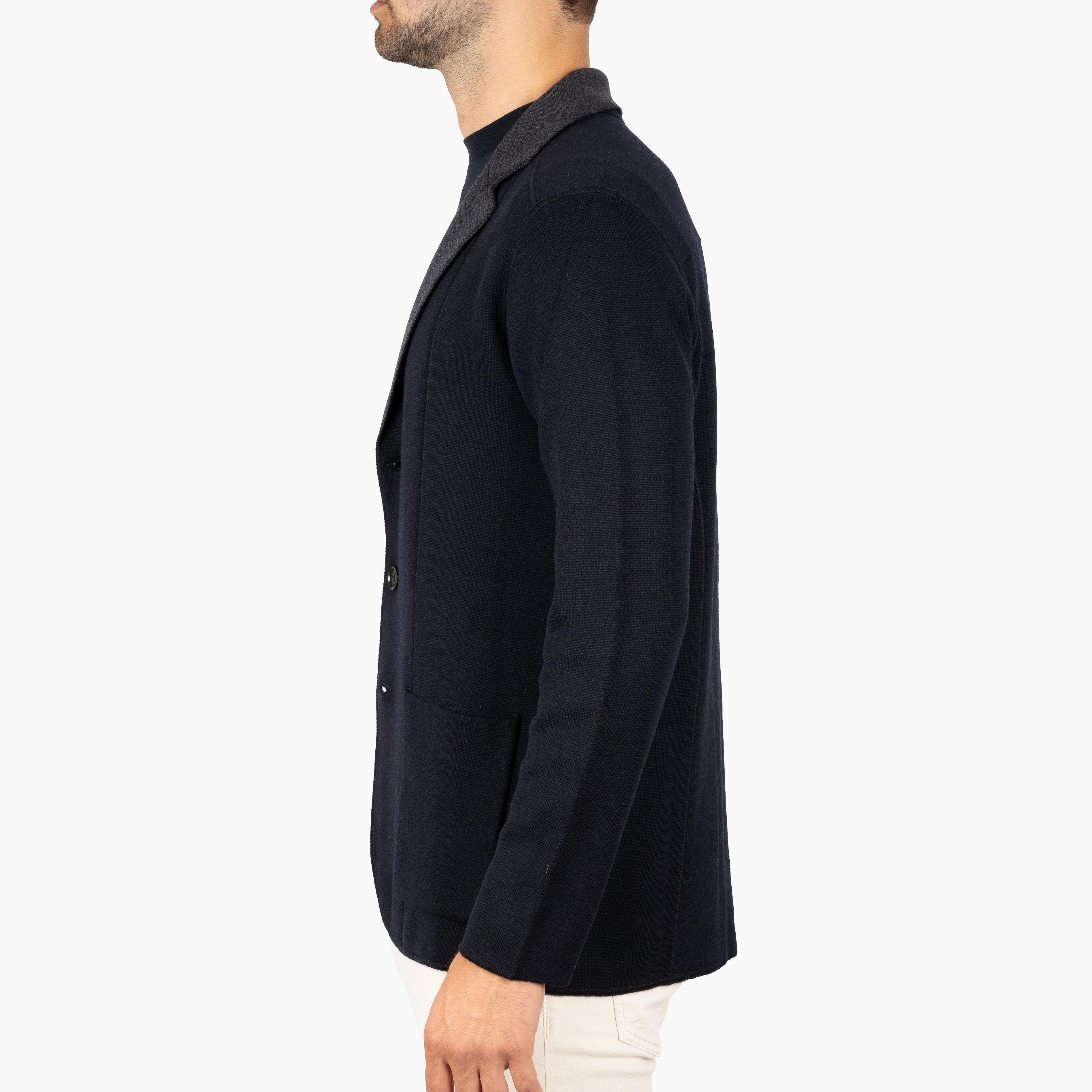 Maurizio Baldassari Gebreid Colbert Blauw | Jamaica Swacket Reversible