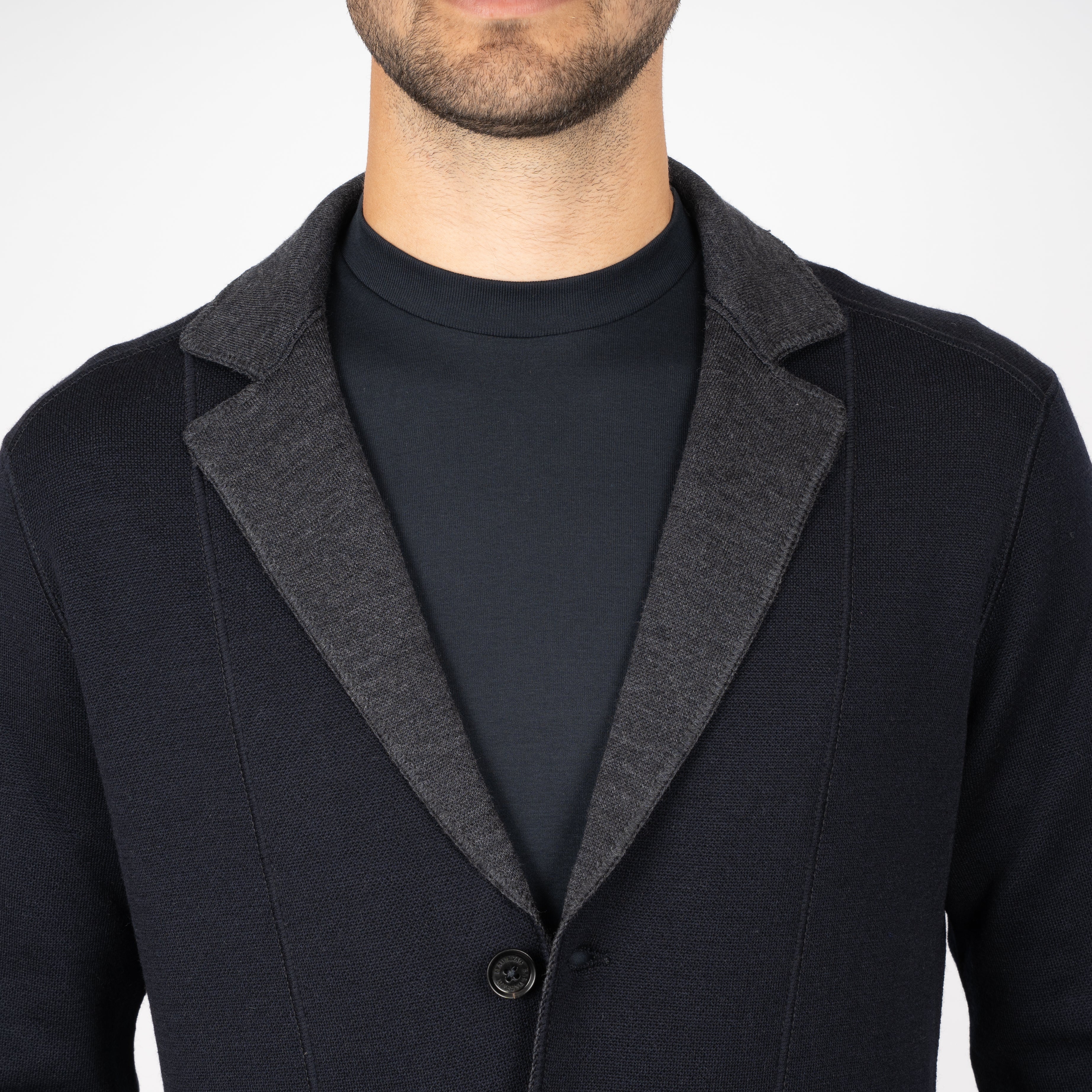 Maurizio Baldassari Gebreid Colbert Blauw | Jamaica Swacket Reversible