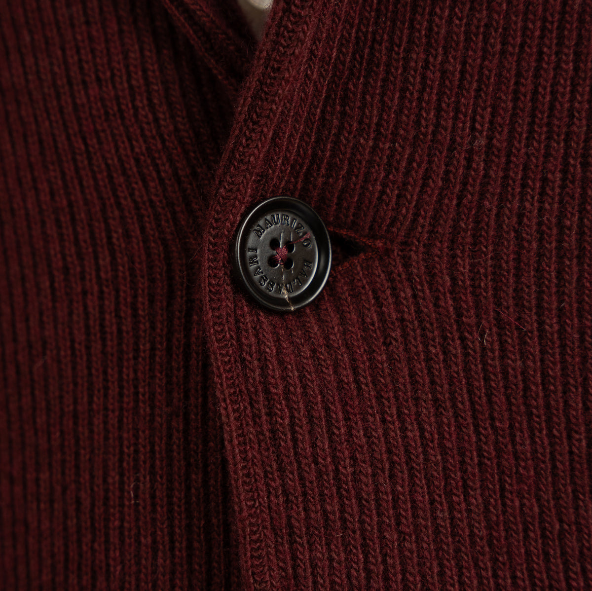 Maurizio Baldassari Knitted Colbert Bordeaux Rood | 2B Swacket