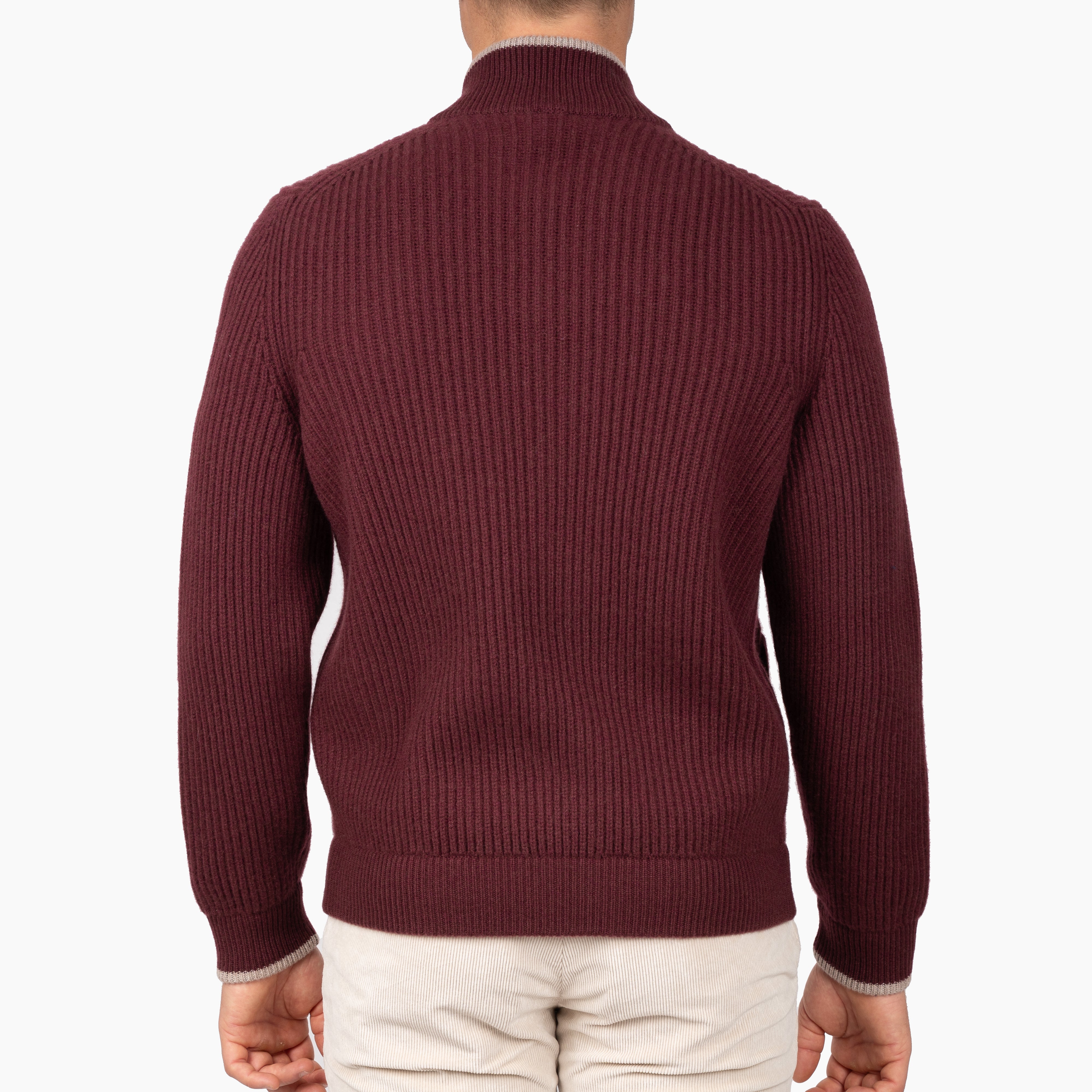 Fedeli Cashmere Vest Bordeaux Rood | Sand Open
