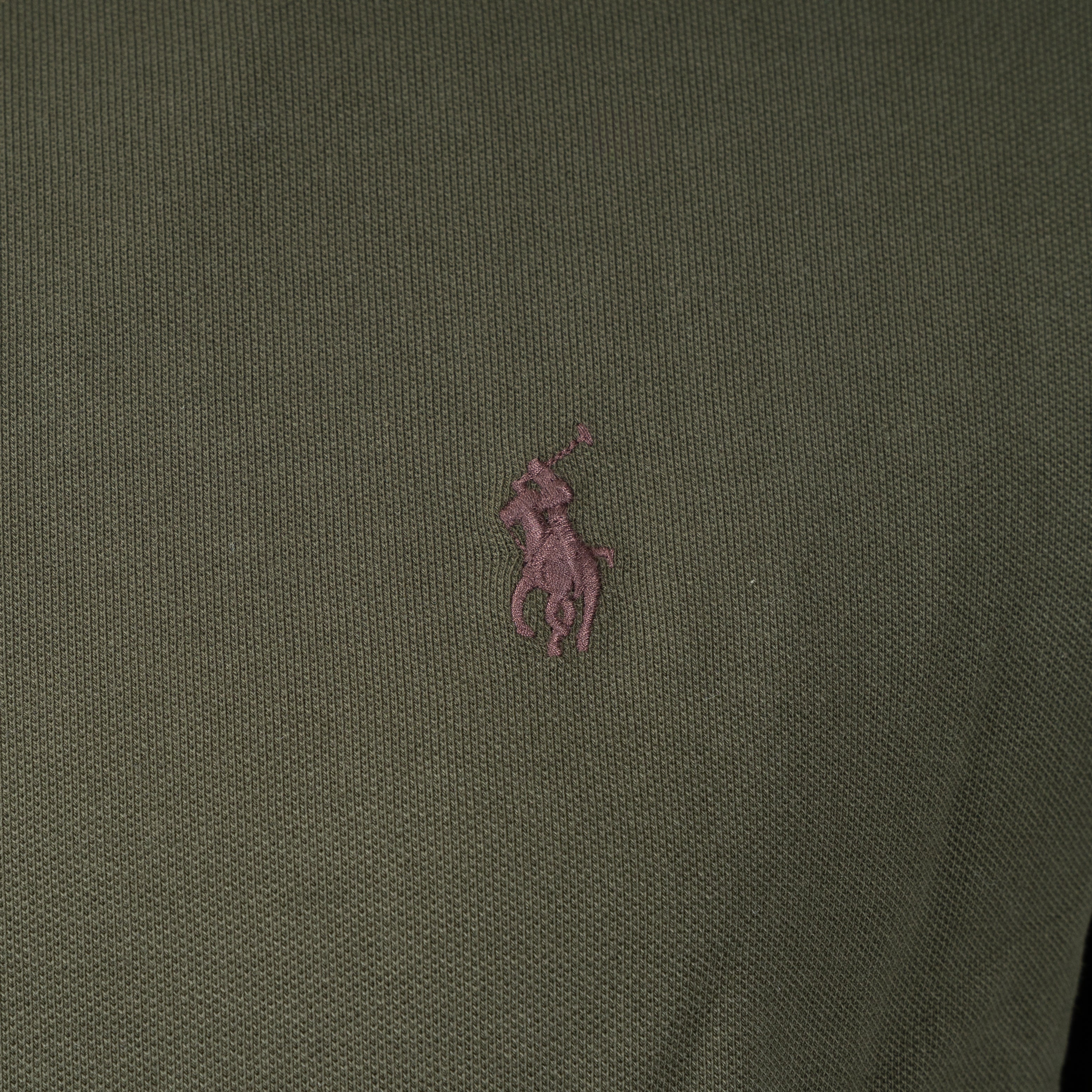 Ralph Lauren Polo Lange Mouw Groen | Custom Slim Fit