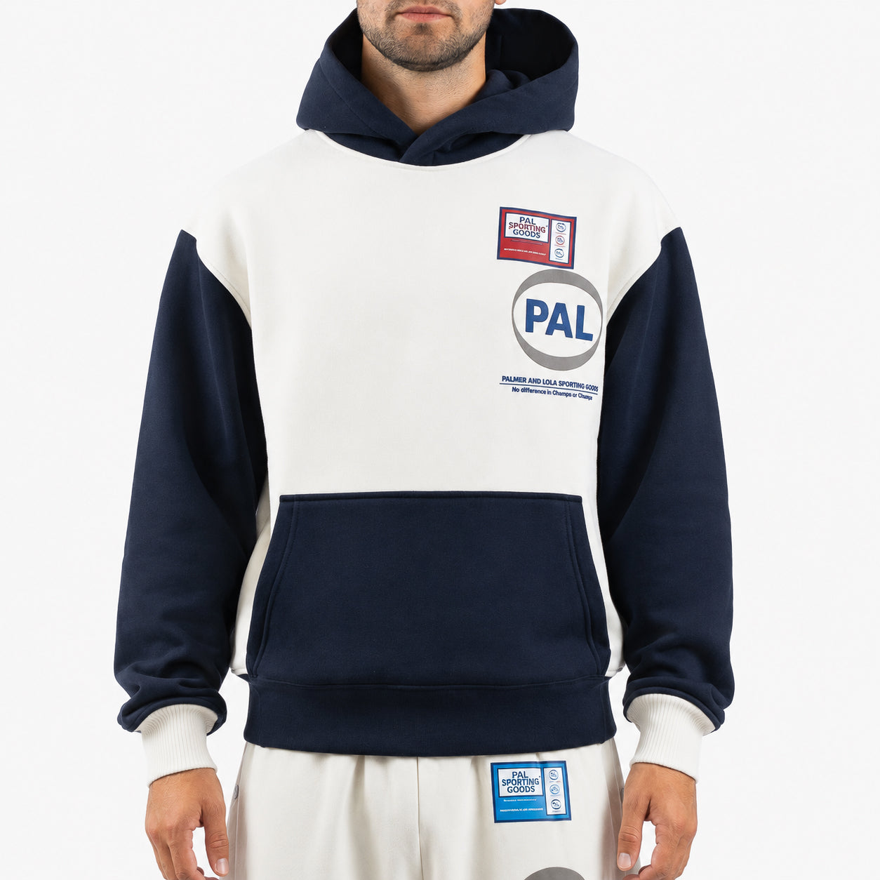 Pal Sporting Goods Hoodie Blauw/Crème | Pre Game